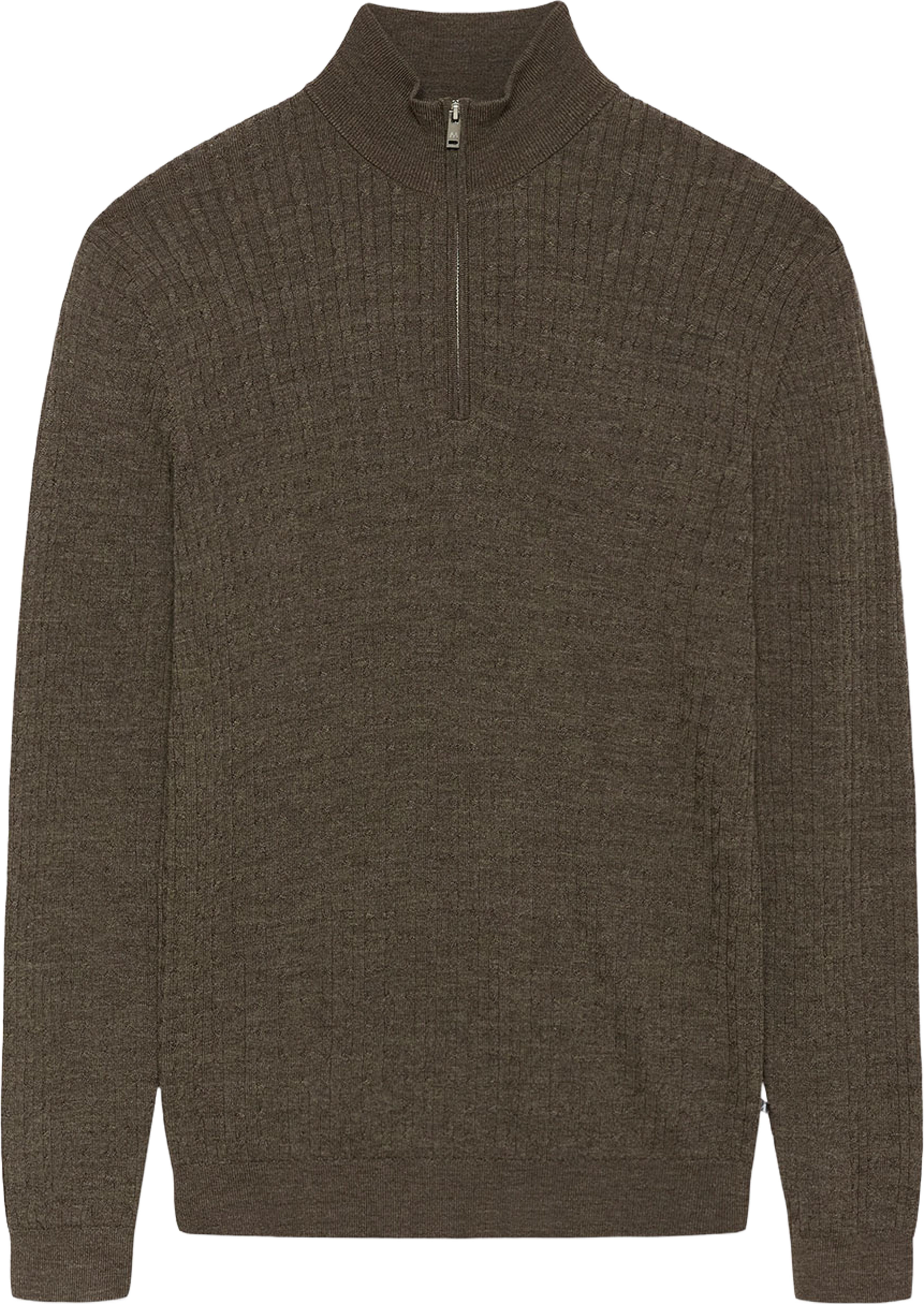 MAmason SZ cabel Pullover, från Matinique, i färgen Brown Soil Melange.