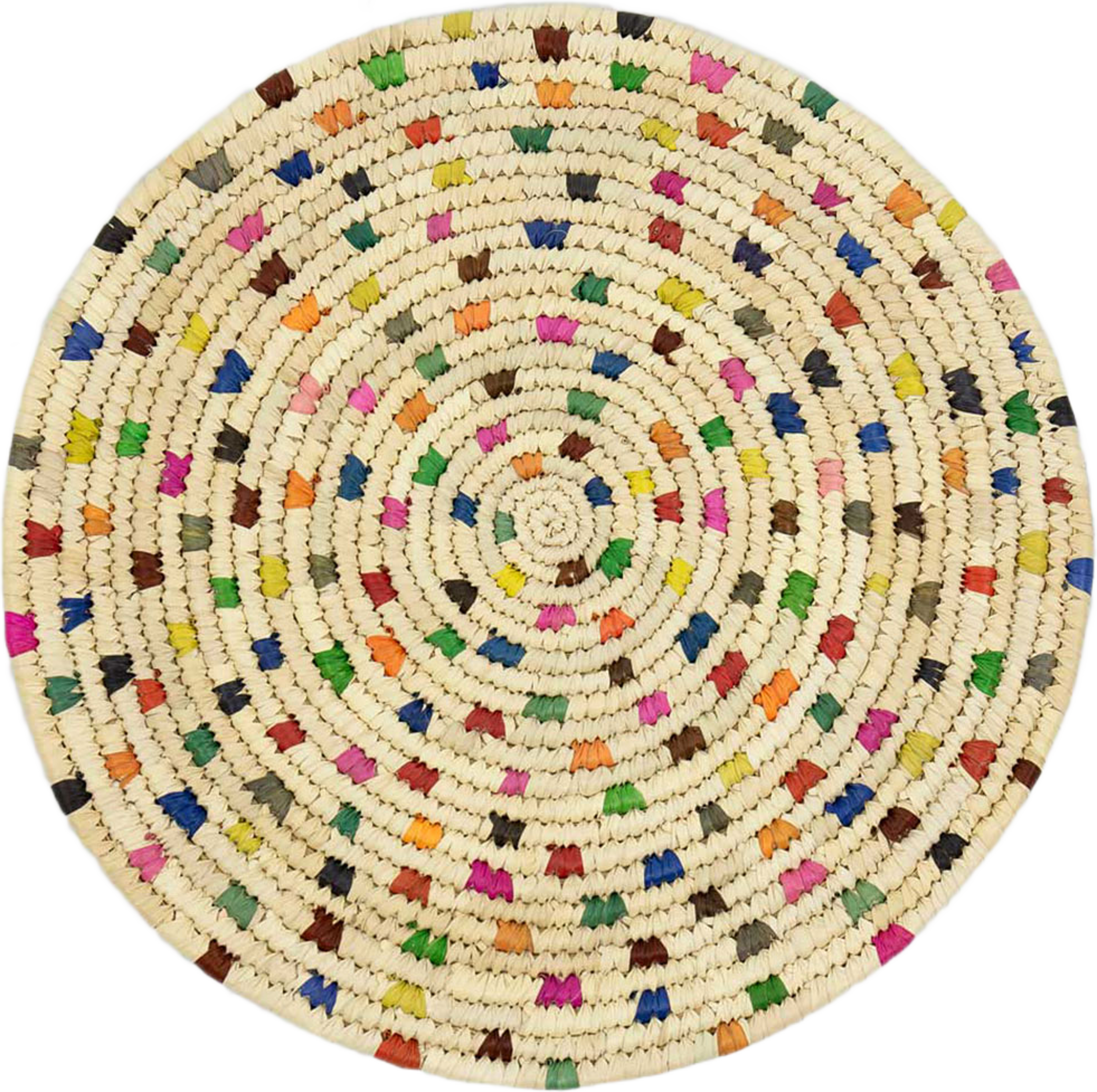 Palm Dotted Underlägg L, Multi  Ø 37 cm