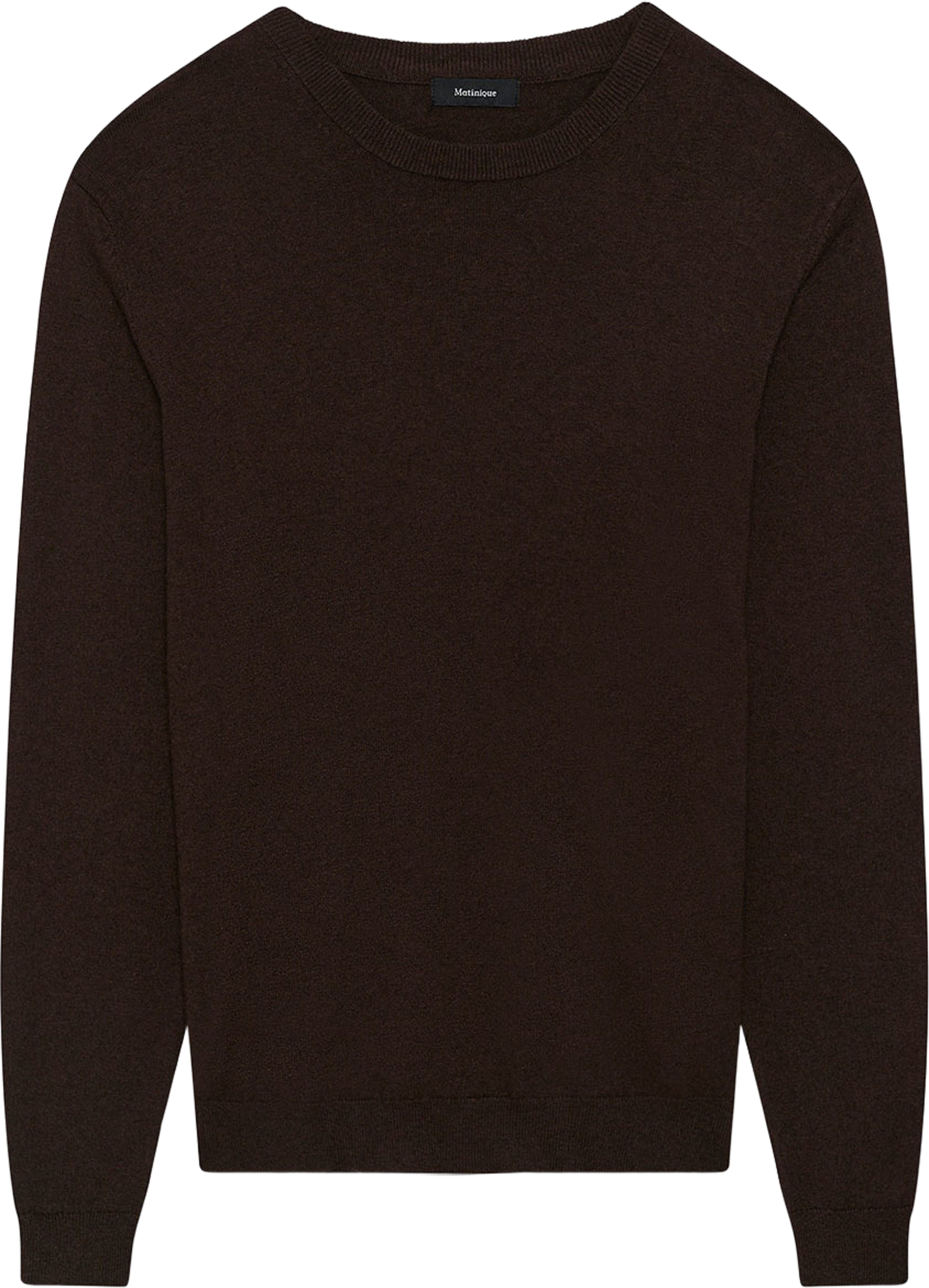 MAHenri Pullover, från Matinique, i färgen Dark Brown Melange.
