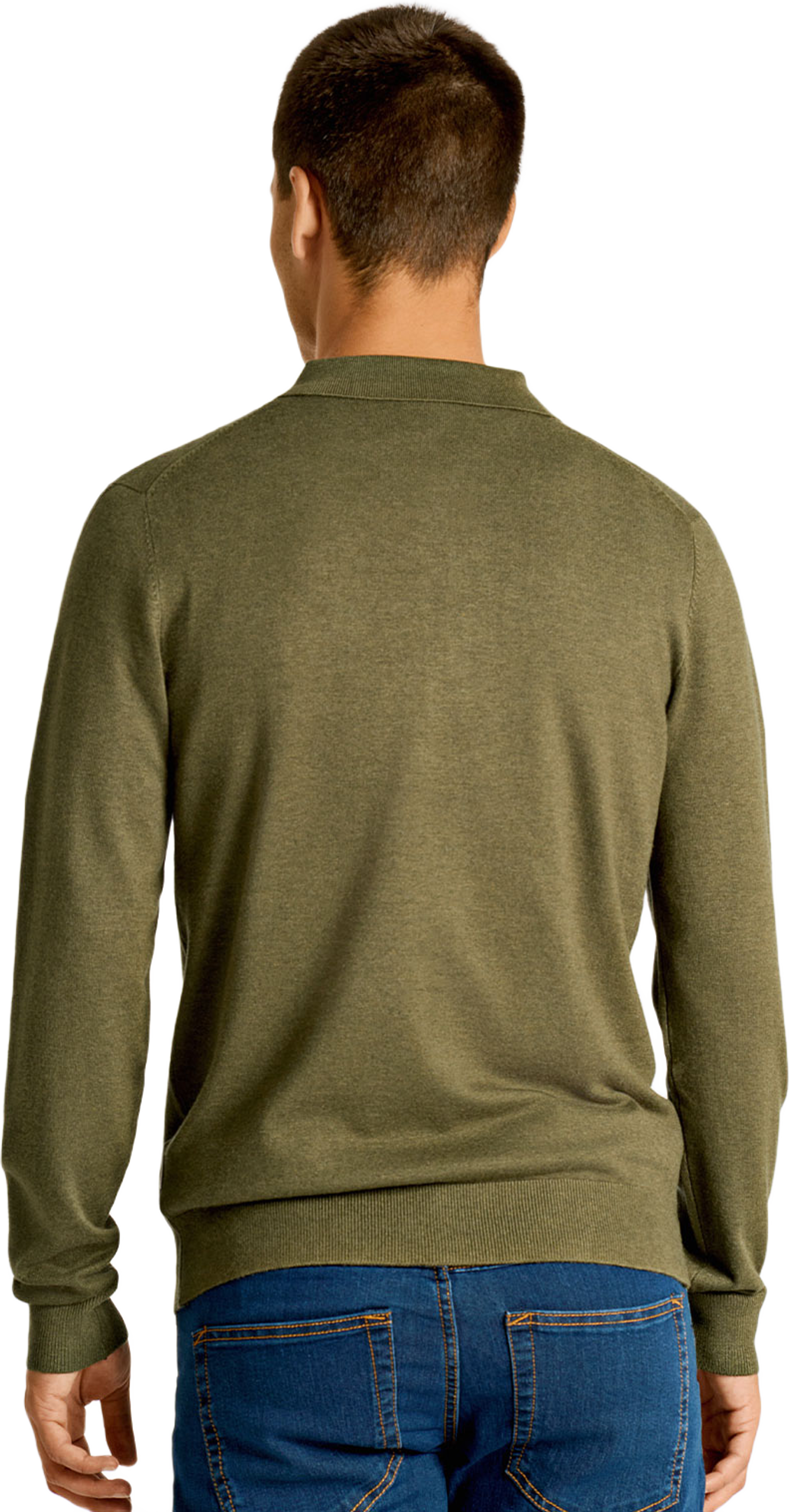 Ecovero L/S zip polo