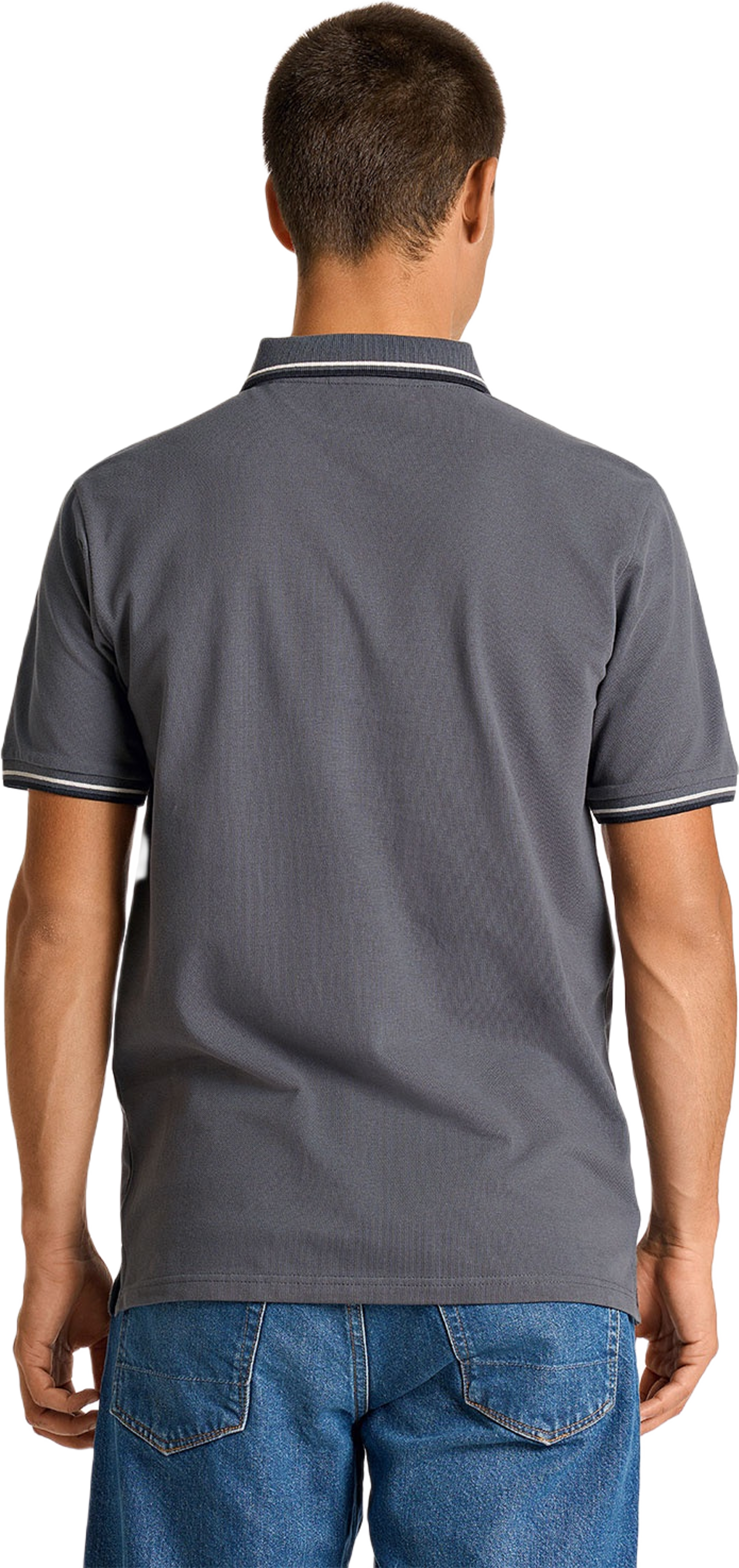 Polo shirt w. zip neck