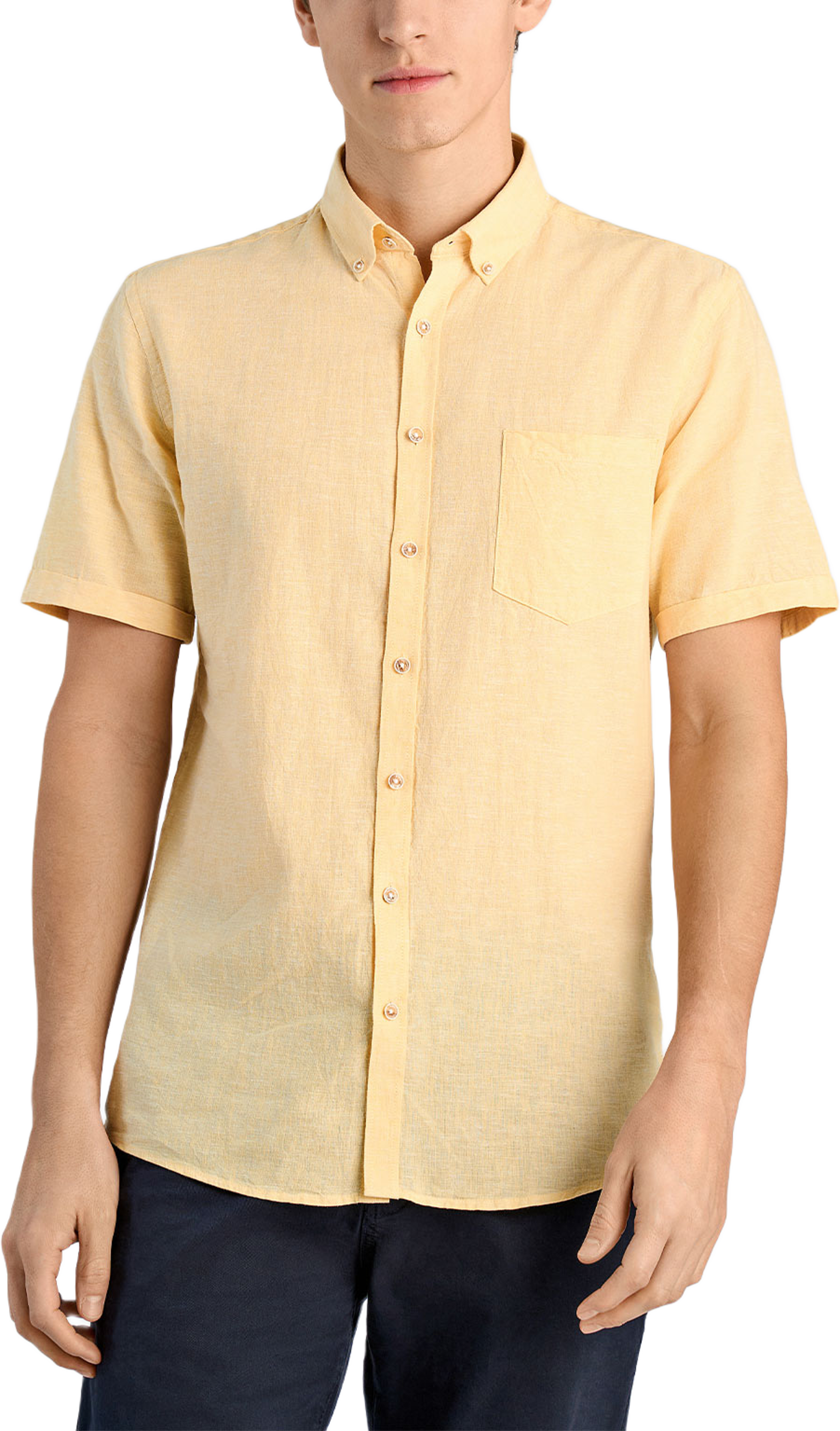Cotton/linen shirt S/S