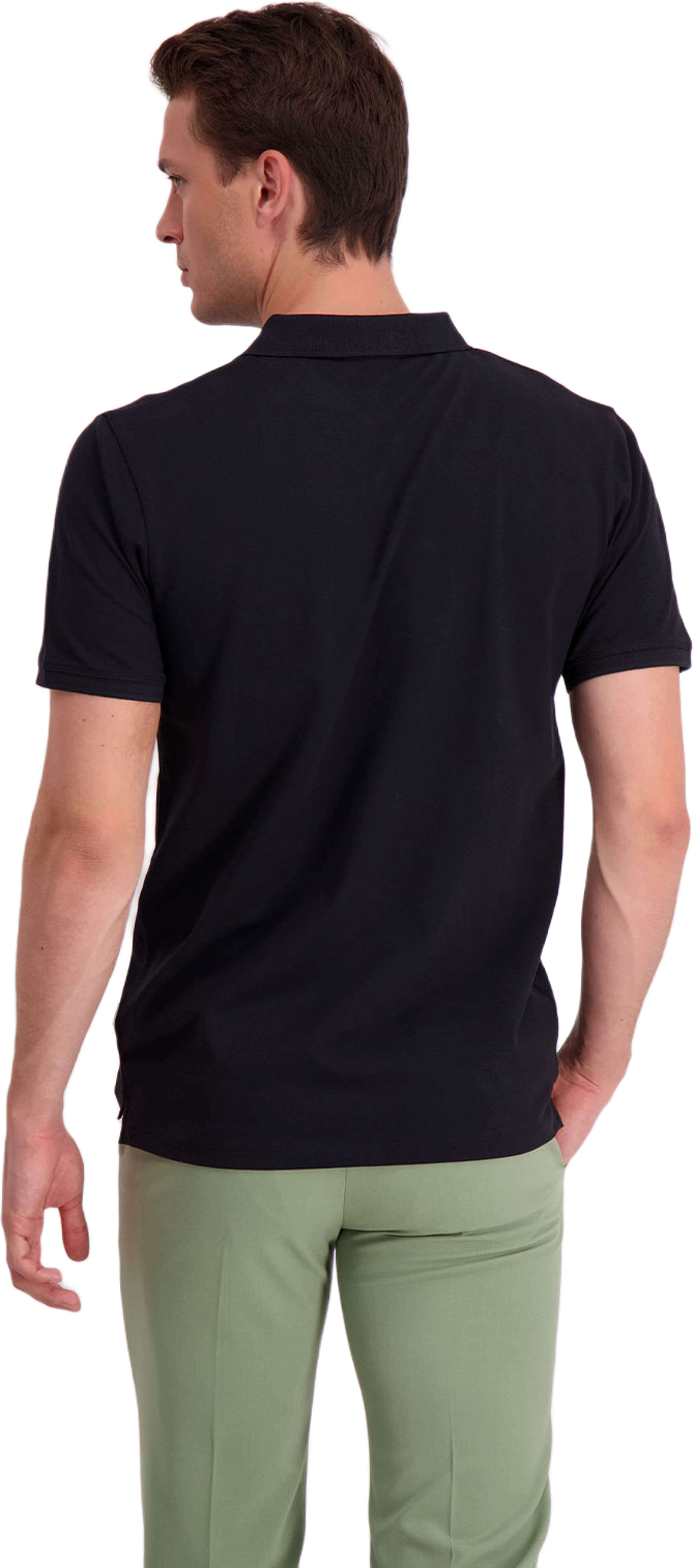 Polo shirt w. zip neck