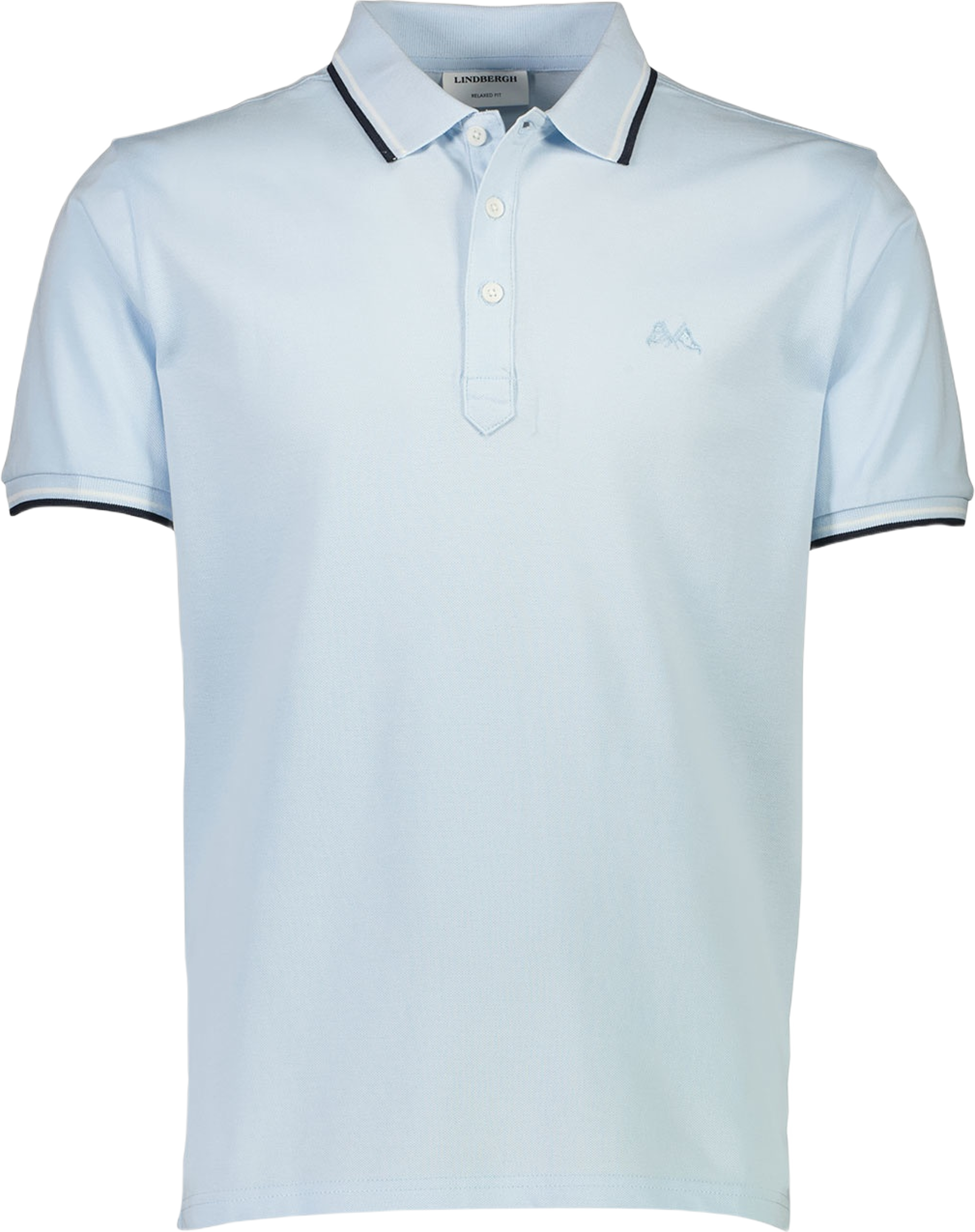 Polo shirt w. contrast piping