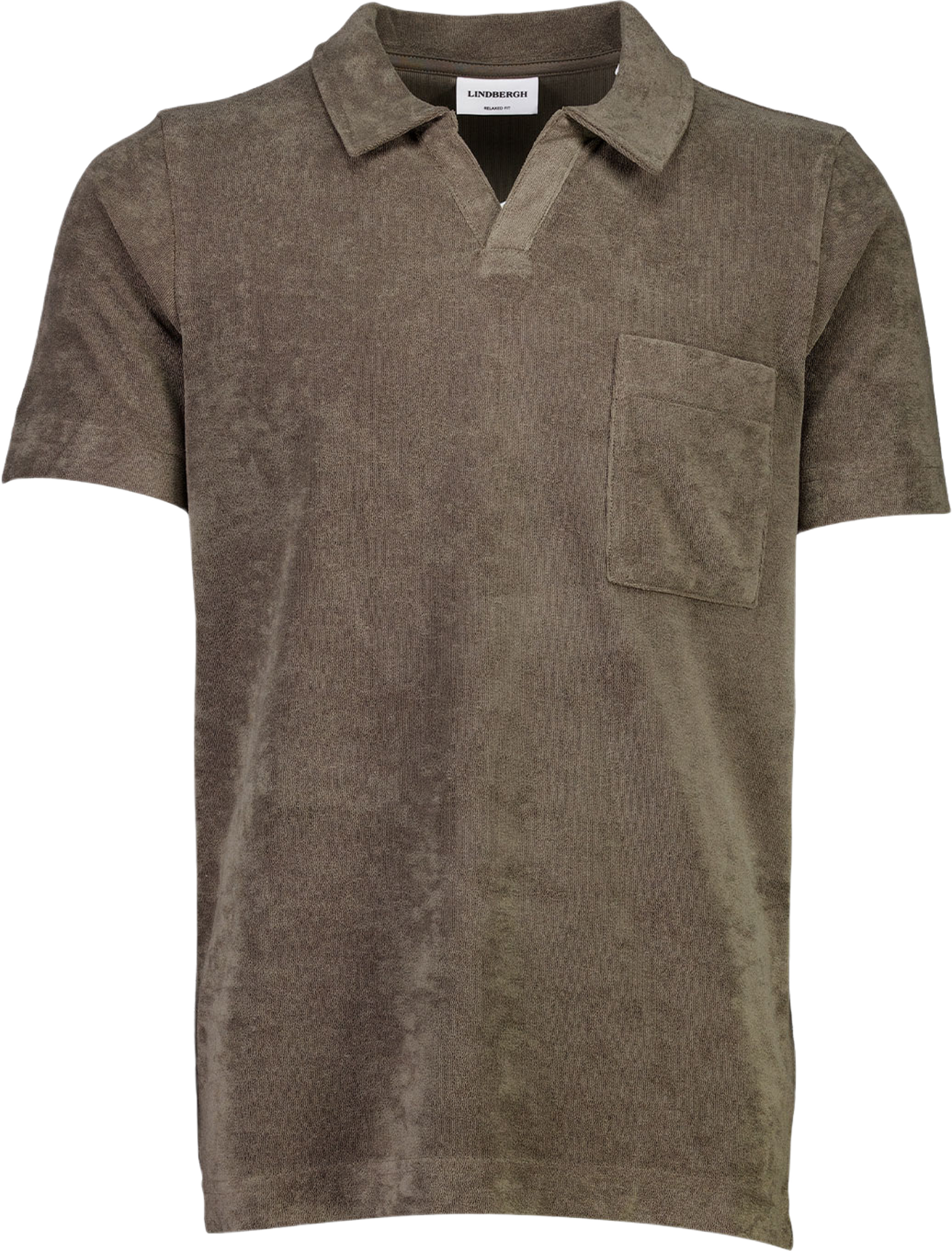 Towel v-neck polo S/S