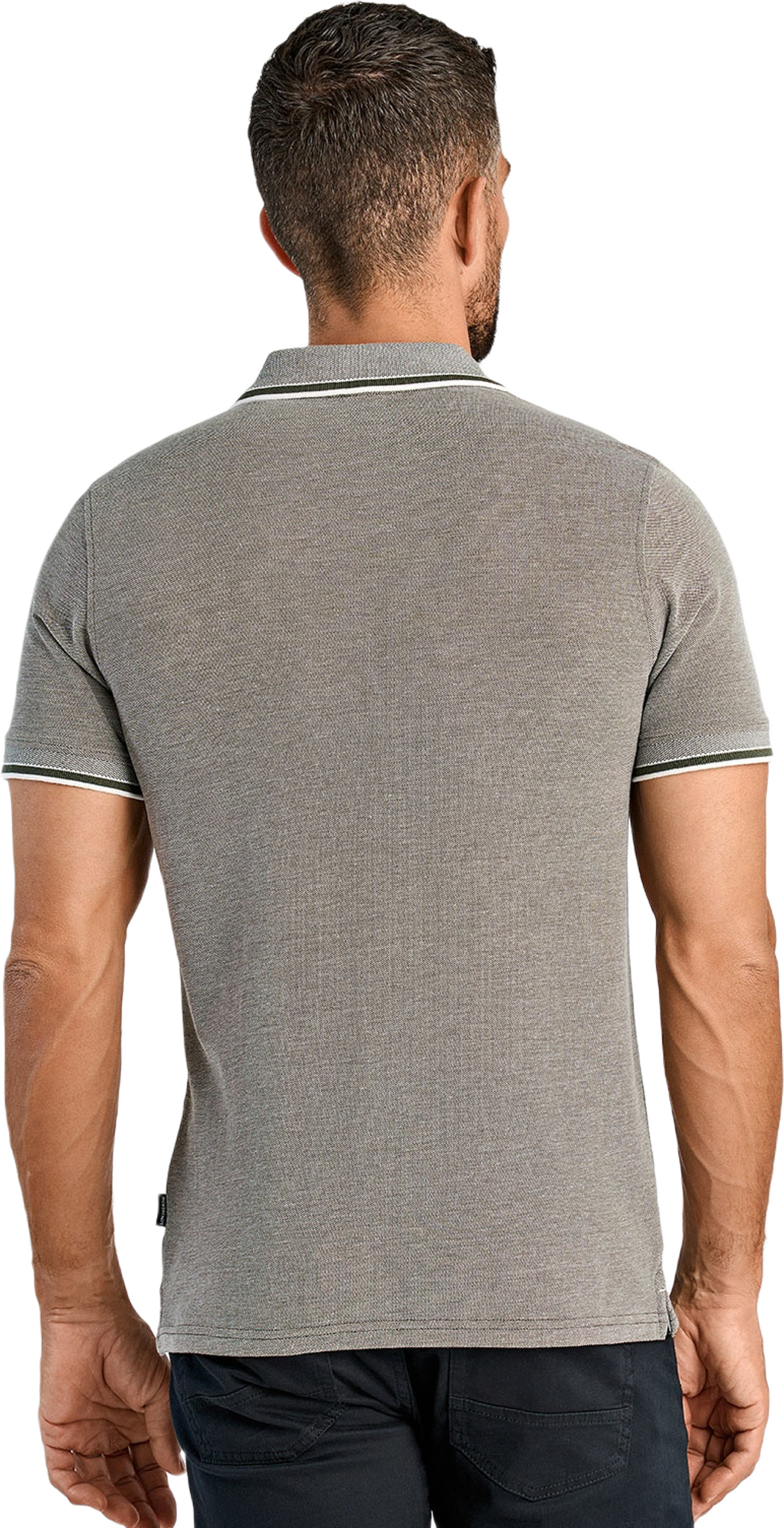 Orangic cotton polo piqué S/S- relaxed fit- regular collar, från Lindbergh, i färgen Army. Klicka för att öppna bilden i stort format