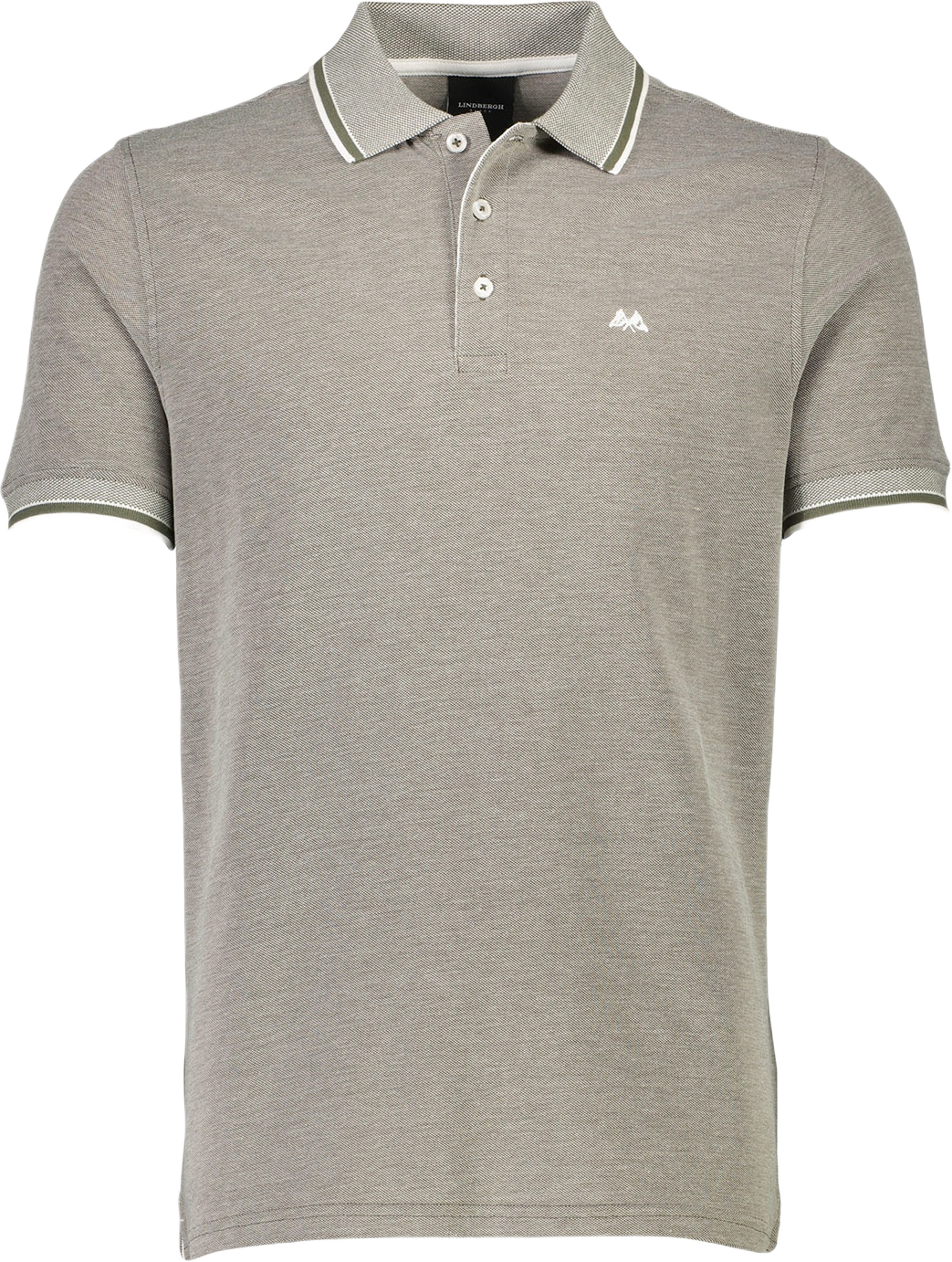 Orangic cotton polo piqué S/S- relaxed fit- regular collar, från Lindbergh, i färgen Army. Klicka för att öppna bilden i stort format