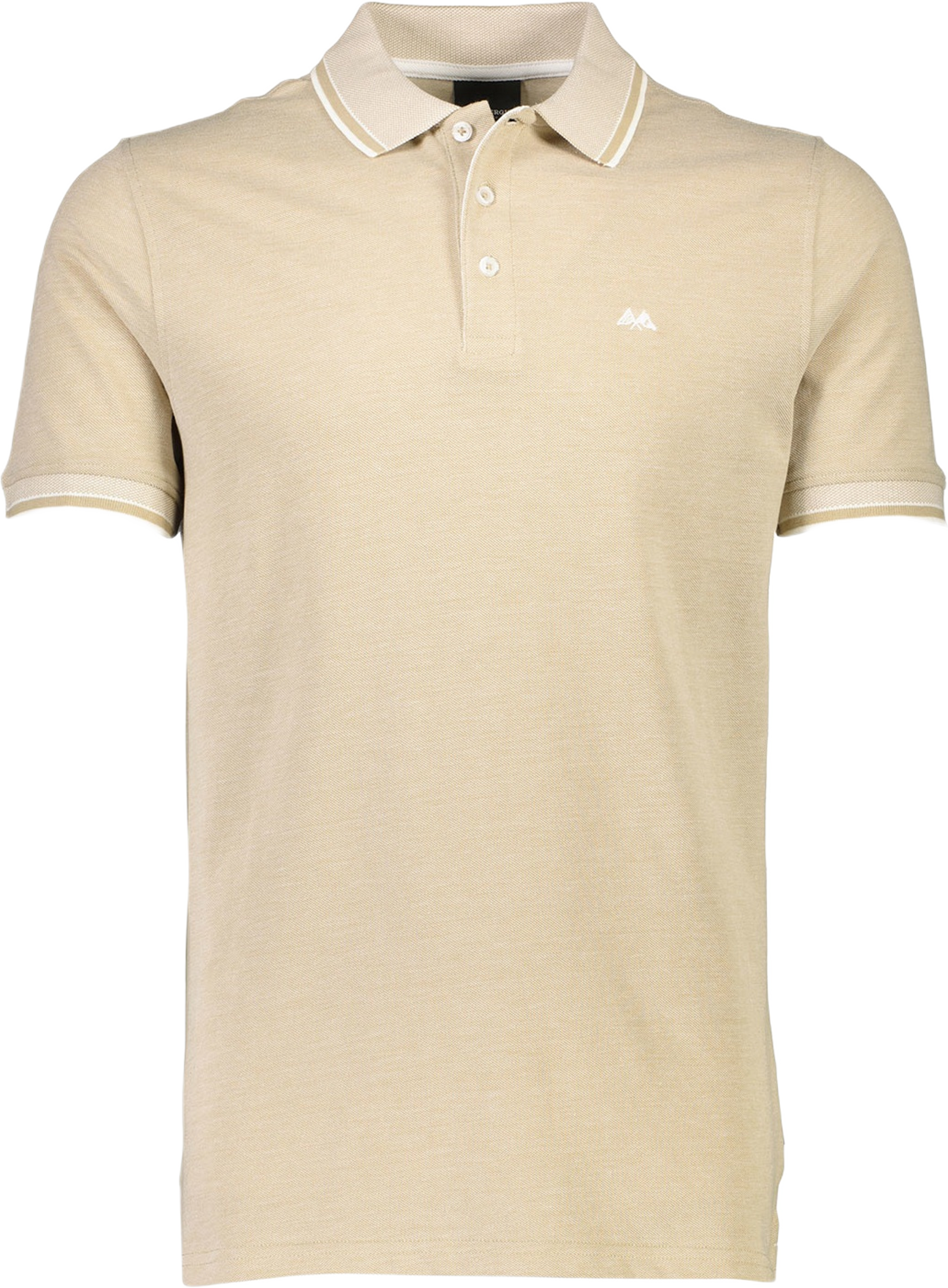 Orangic cotton polo piqué S/S- relaxed fit- regular collar, från Lindbergh, i färgen Sand. Klicka för att öppna bilden i stort format