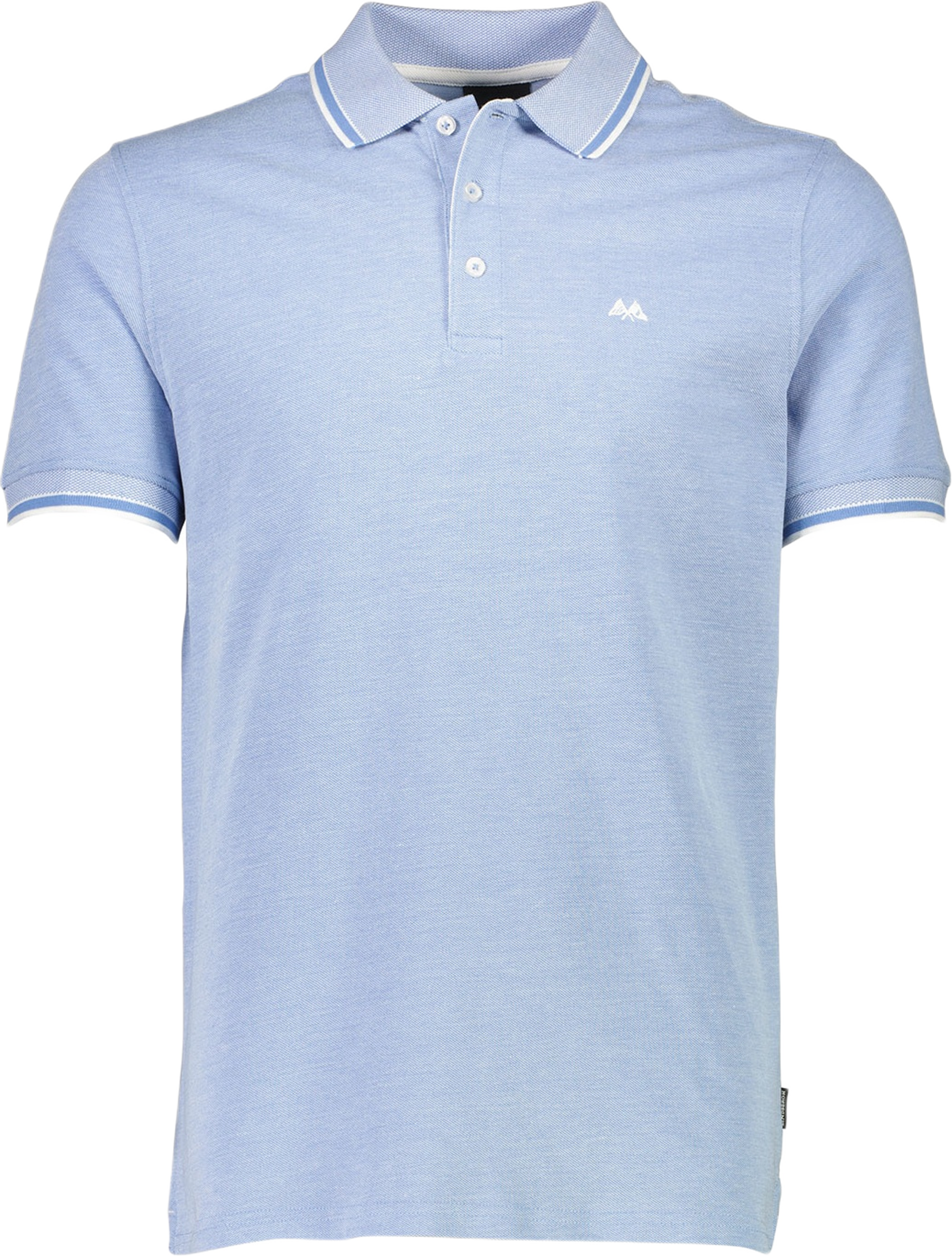 Orangic cotton polo piqué S/S- relaxed fit- regular collar, från Lindbergh, i färgen Lt Blue. Klicka för att öppna bilden i stort format