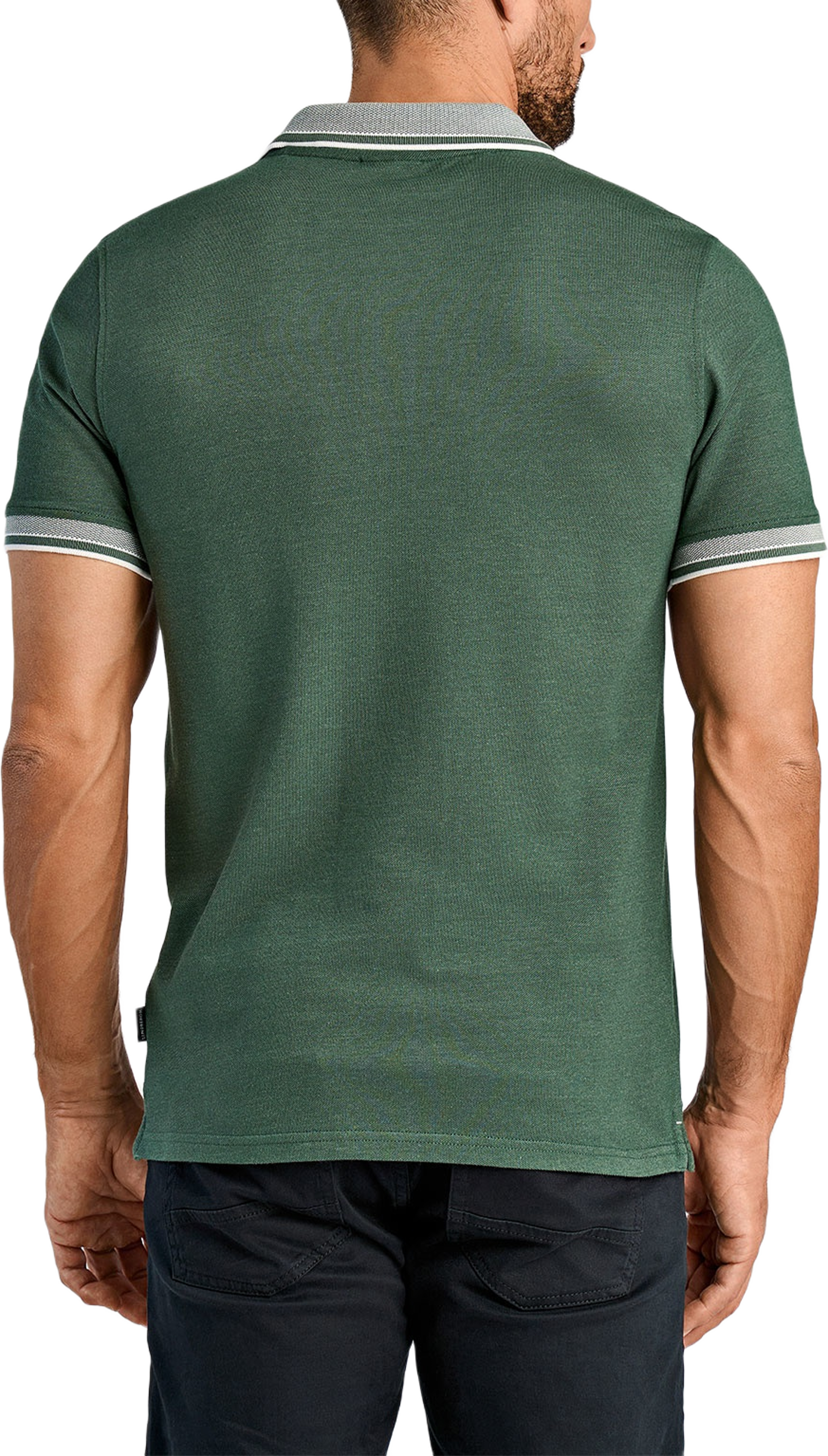 Orangic cotton polo piqué S/S- relaxed fit- regular collar, från Lindbergh, i färgen Green. Klicka för att öppna bilden i stort format