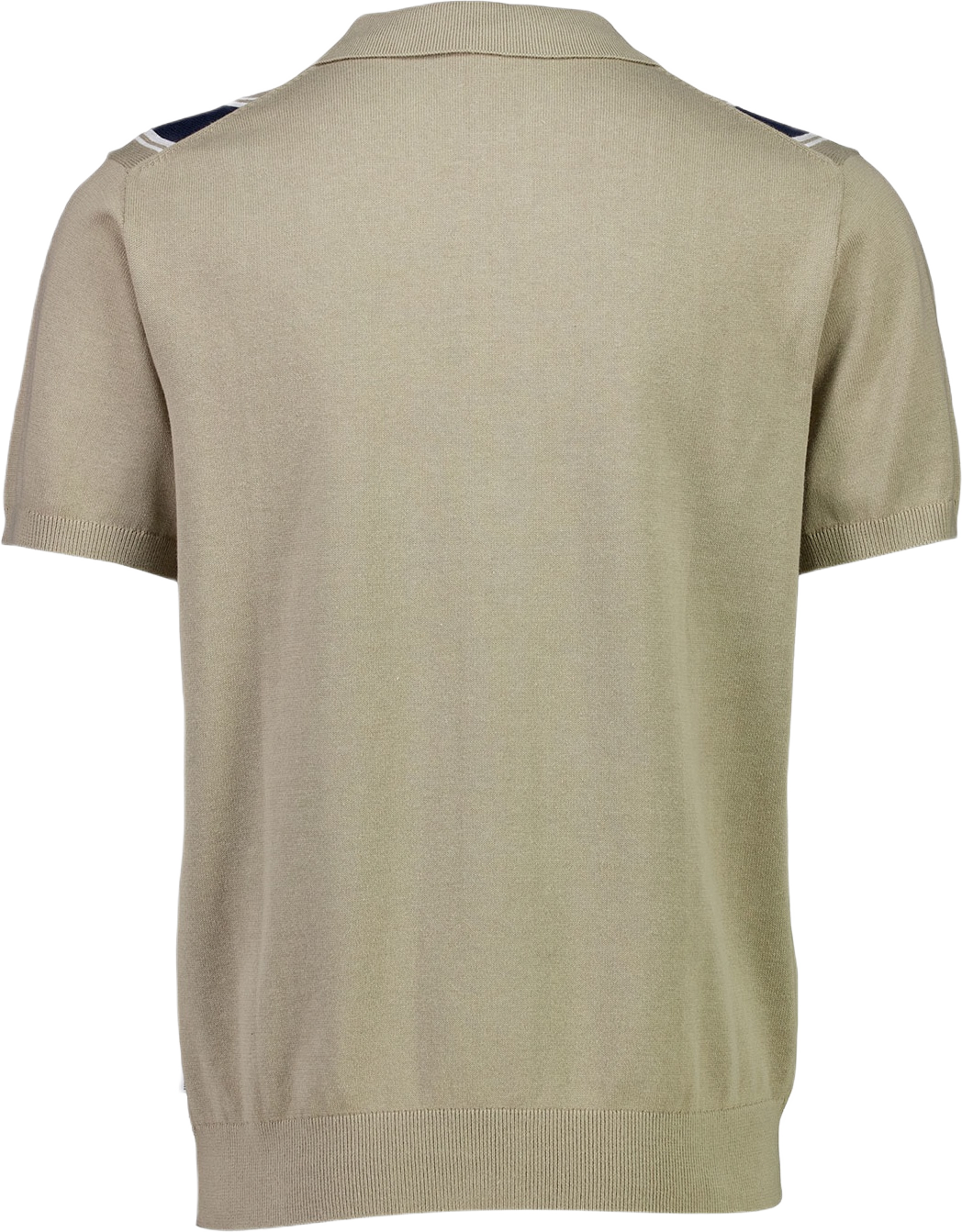 Knitted polo cardigan, från Lindbergh, i färgen Mid Stone. Klicka för att öppna bilden i stort format