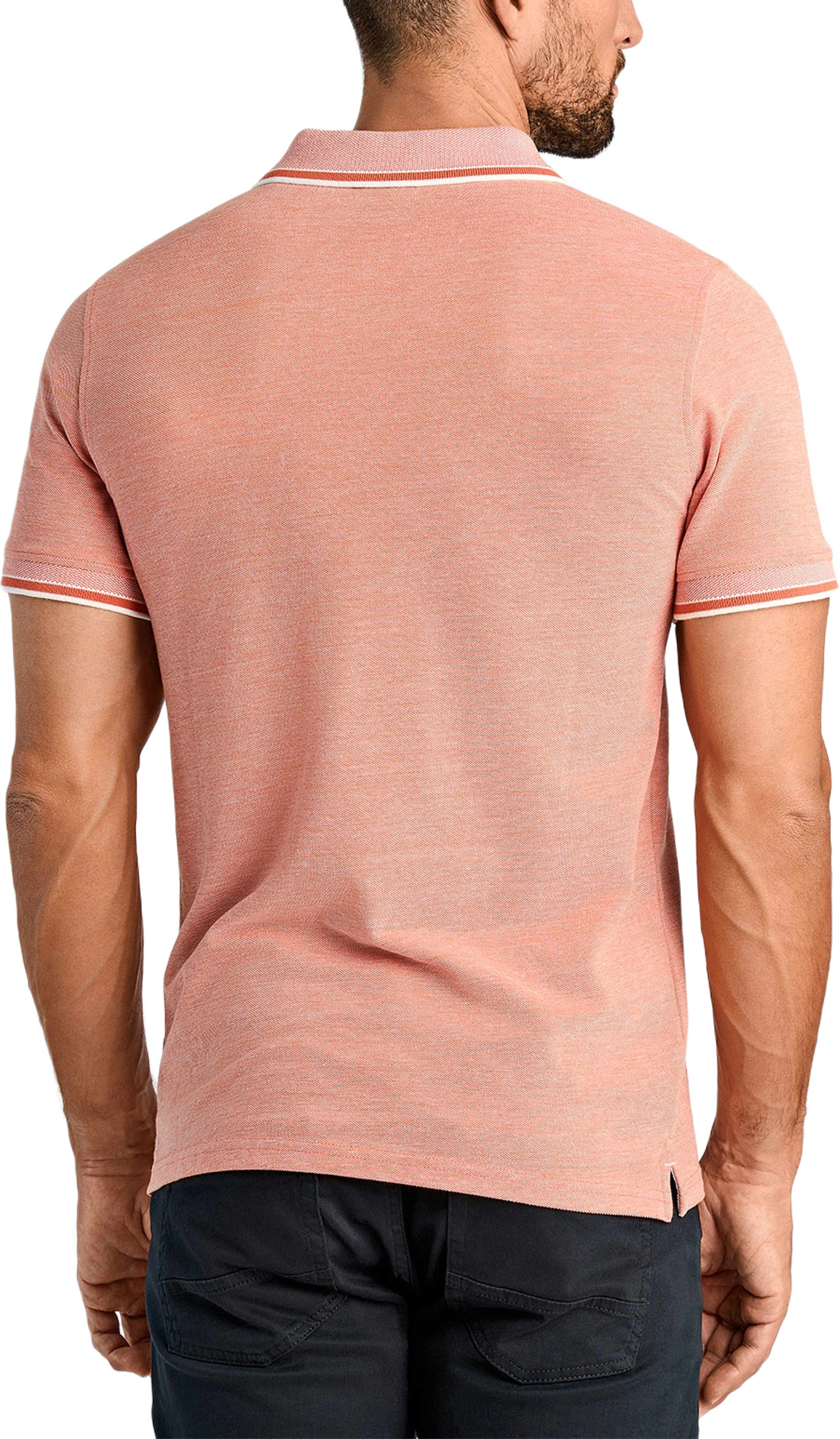 Orangic cotton polo piqué S/S- relaxed fit- regular collar, från Lindbergh, i färgen Orange. Klicka för att öppna bilden i stort format
