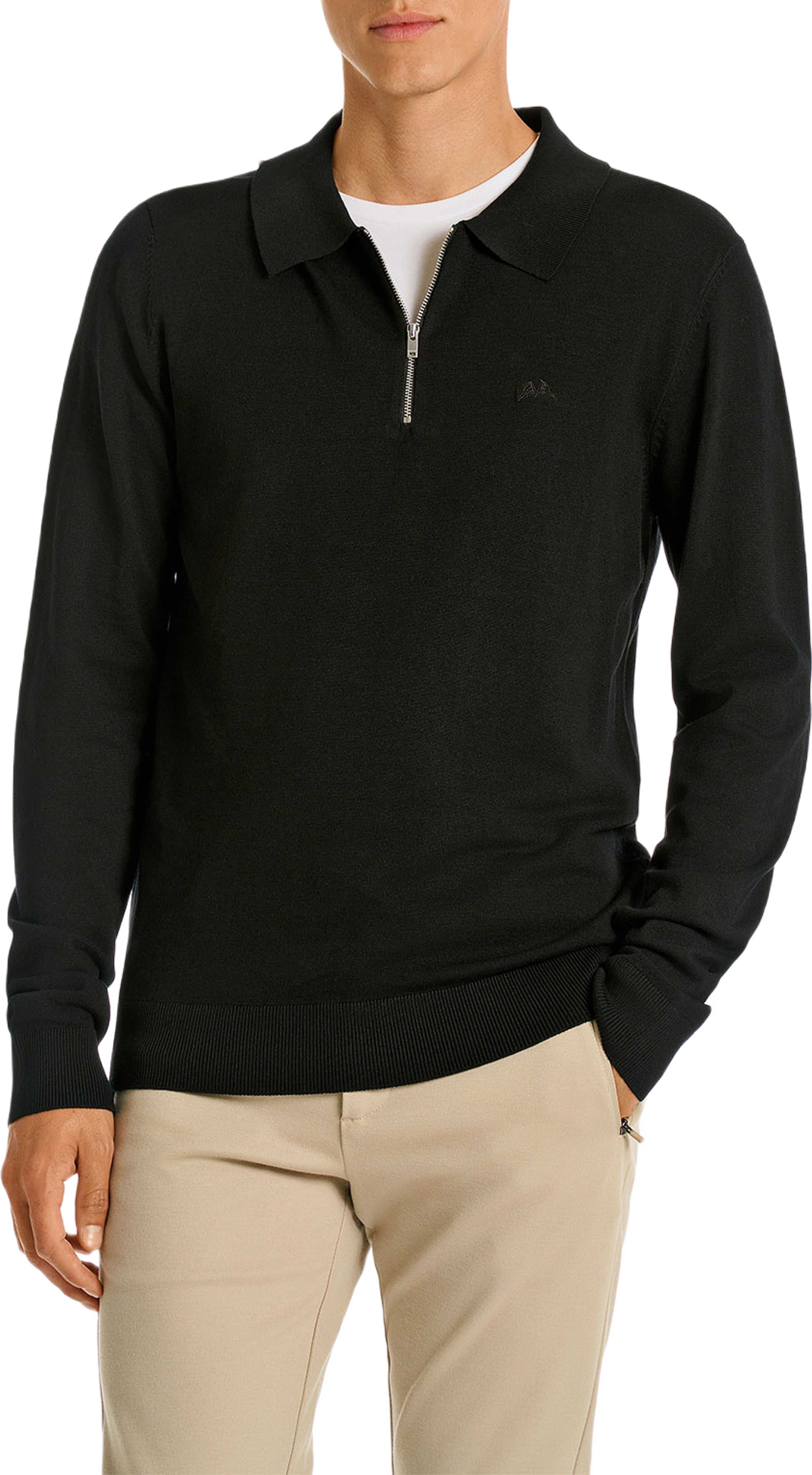 Ecovero L/S zip polo