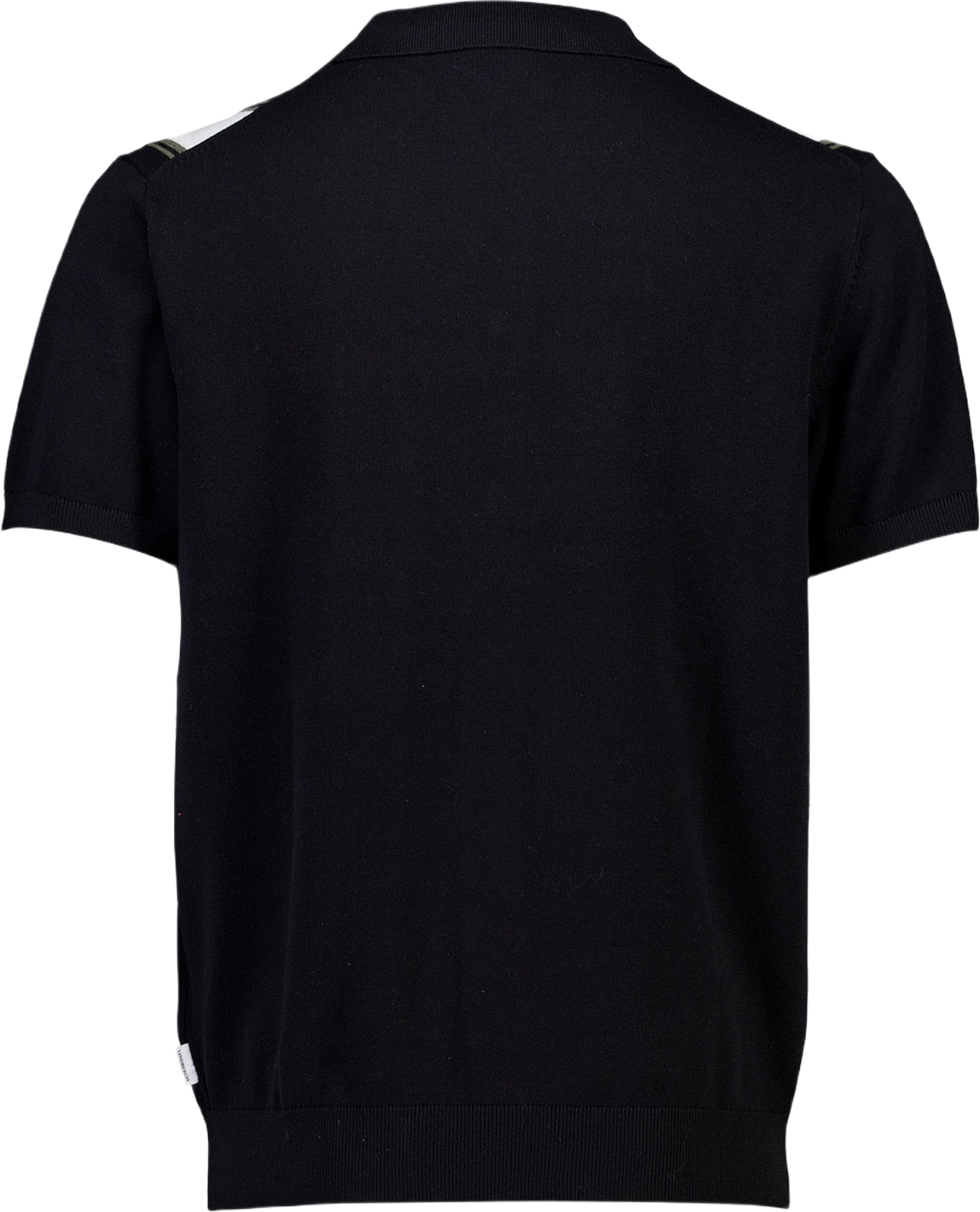 Knitted polo cardigan, från Lindbergh, i färgen Black. Klicka för att öppna bilden i stort format