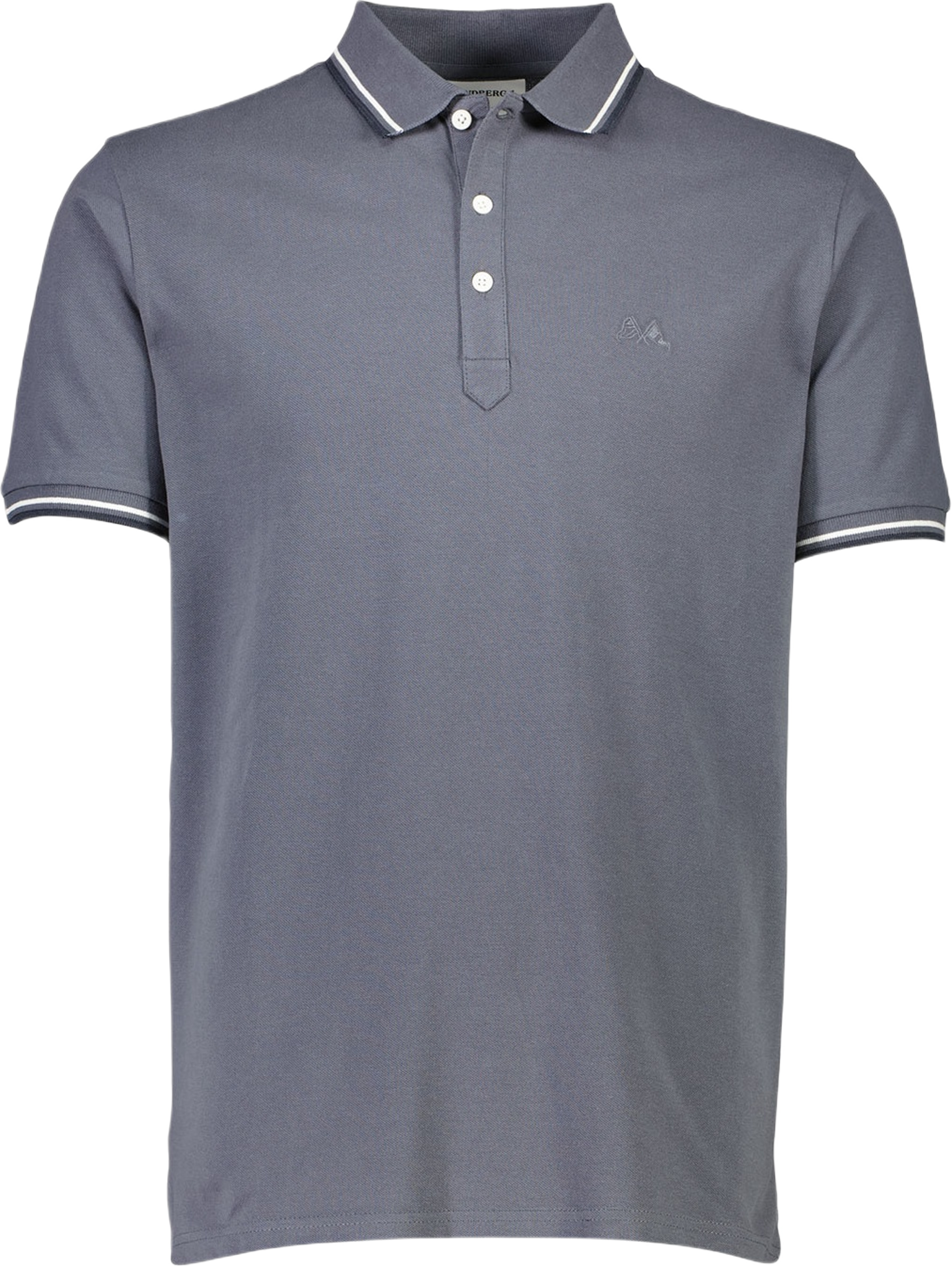 Polo shirt w. contrast piping