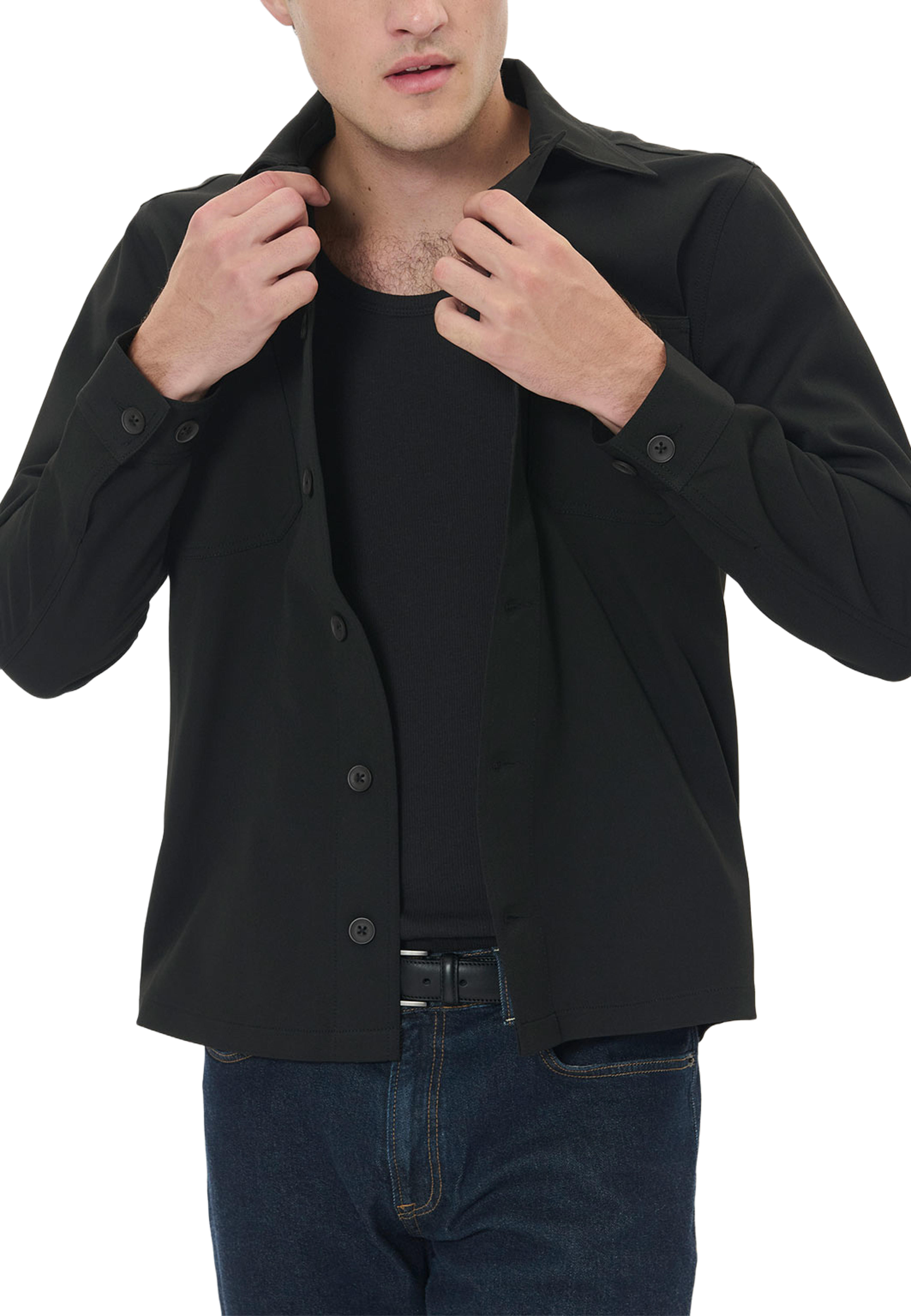 MApelton N Shirt, från Matinique, i färgen Black. Klicka för att öppna bilden i stort format