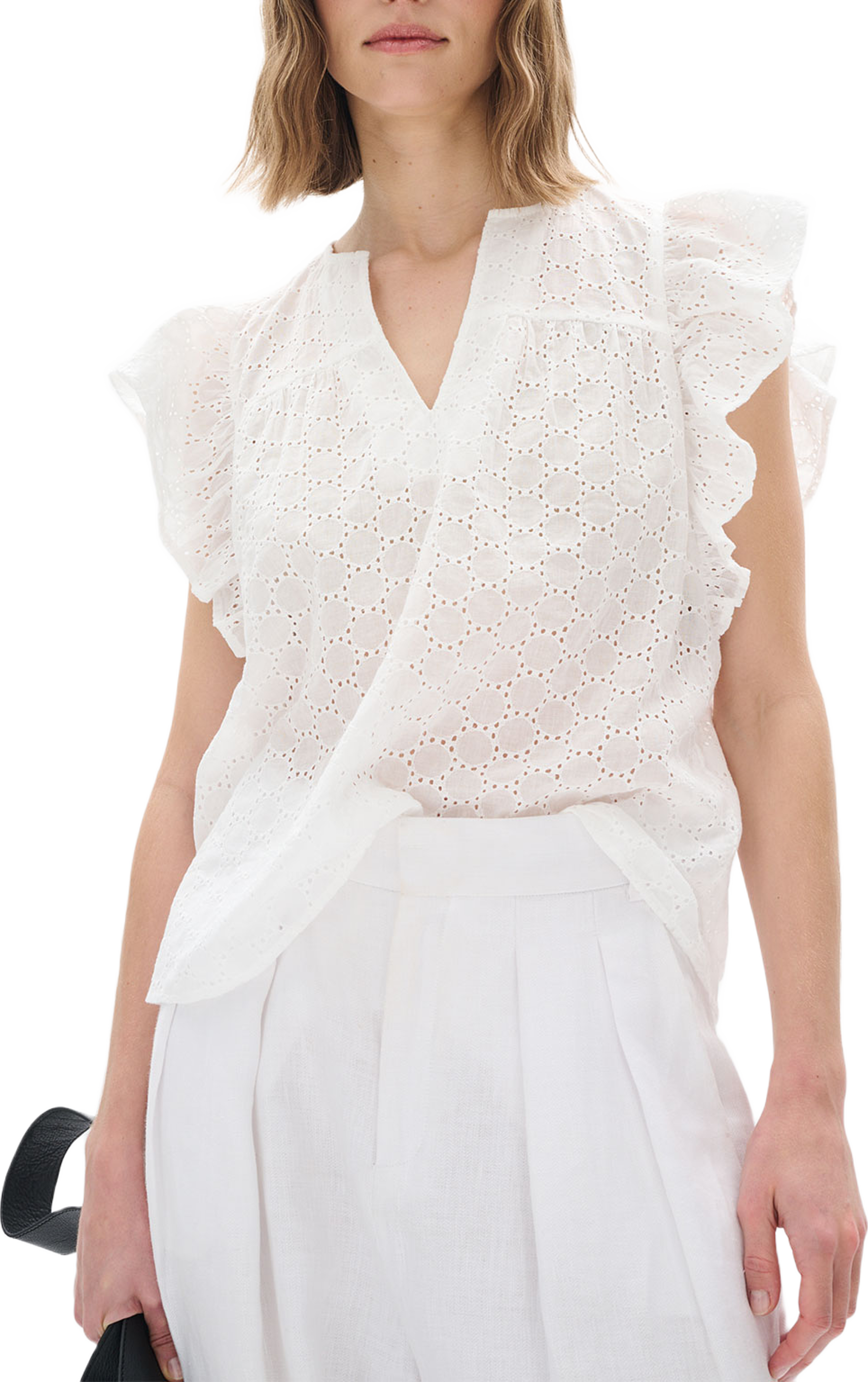 Isra Top, från Inwear, i färgen Pure White. Klicka för att öppna bilden i stort format