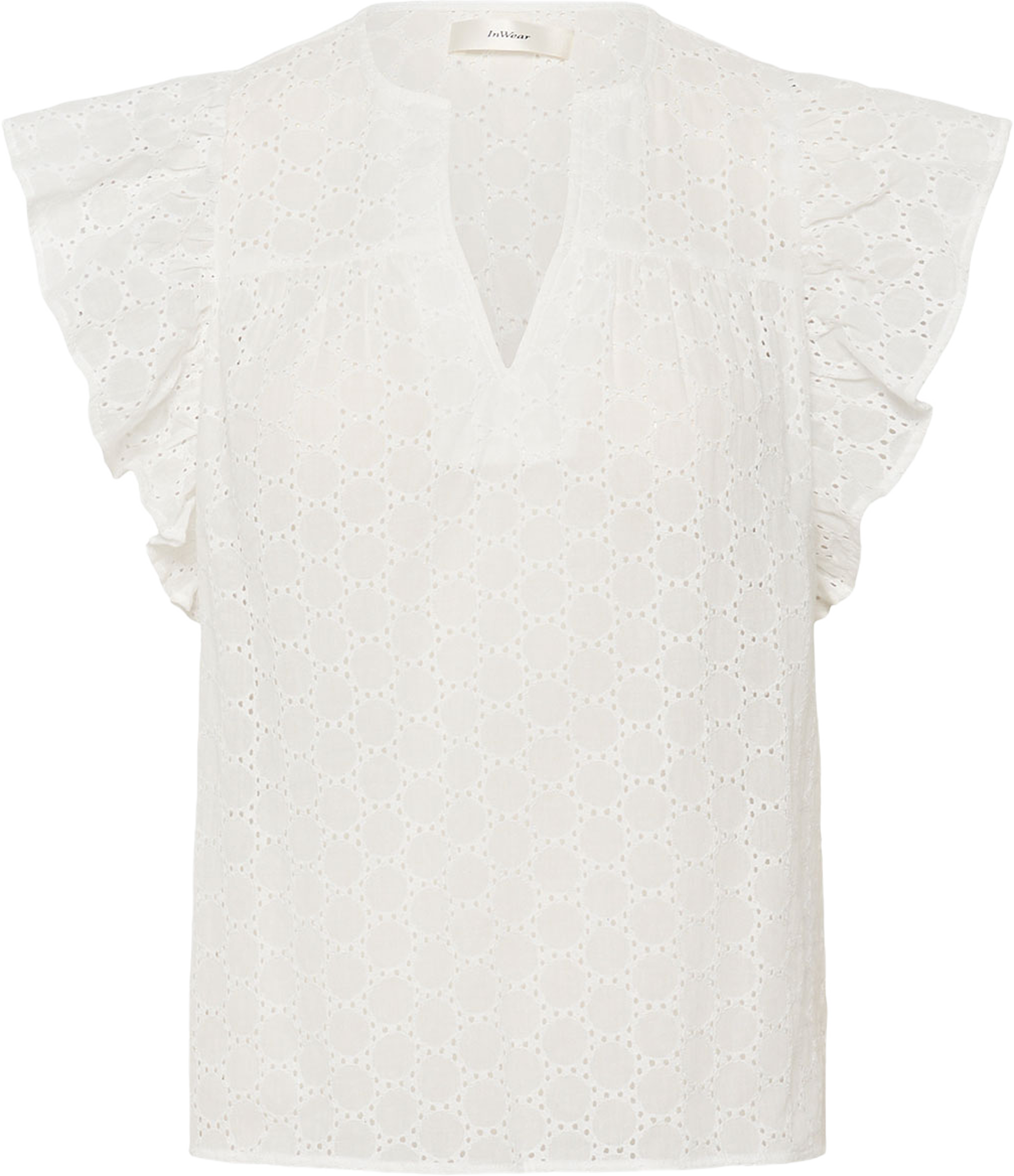 Isra Top, från Inwear, i färgen Pure White. Klicka för att öppna bilden i stort format