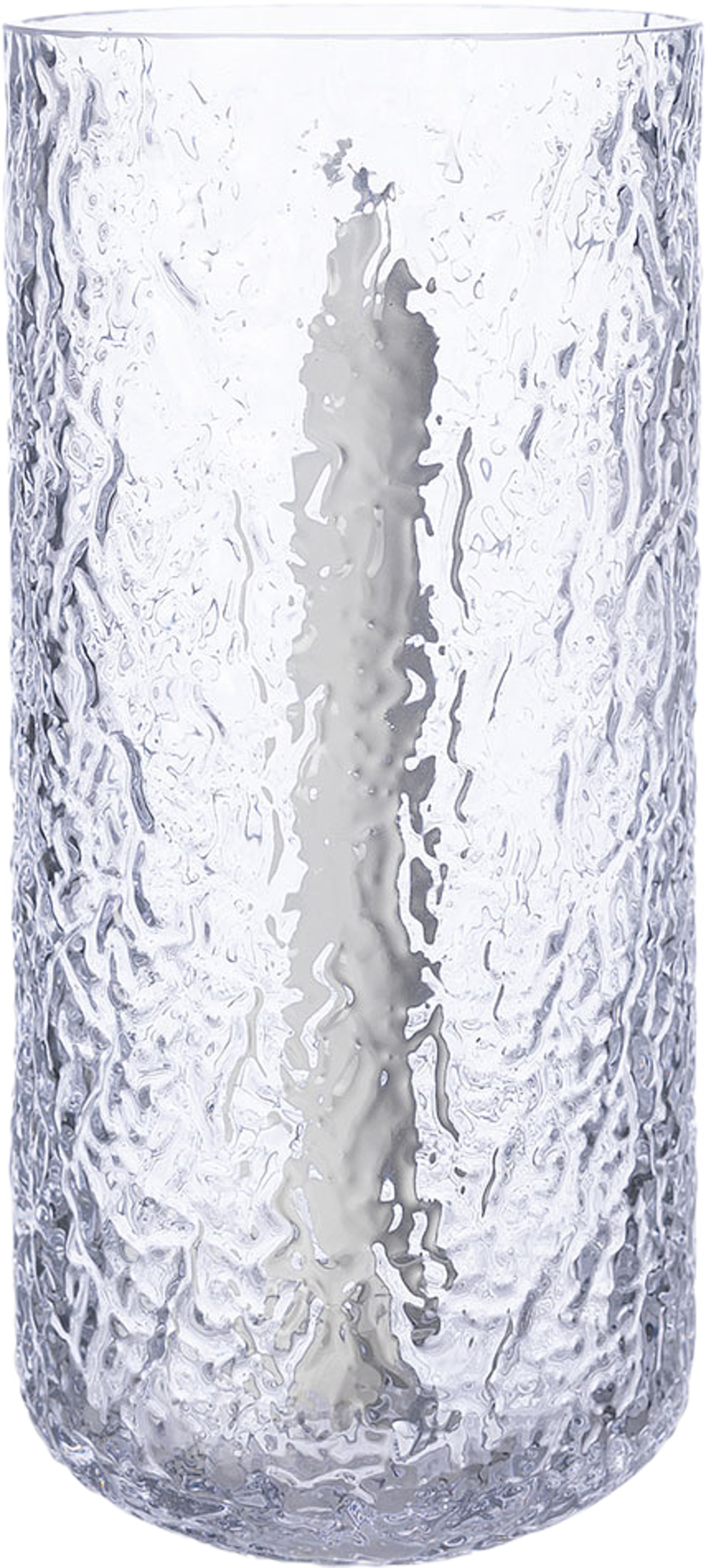 Ljuslykta mönstrat glas