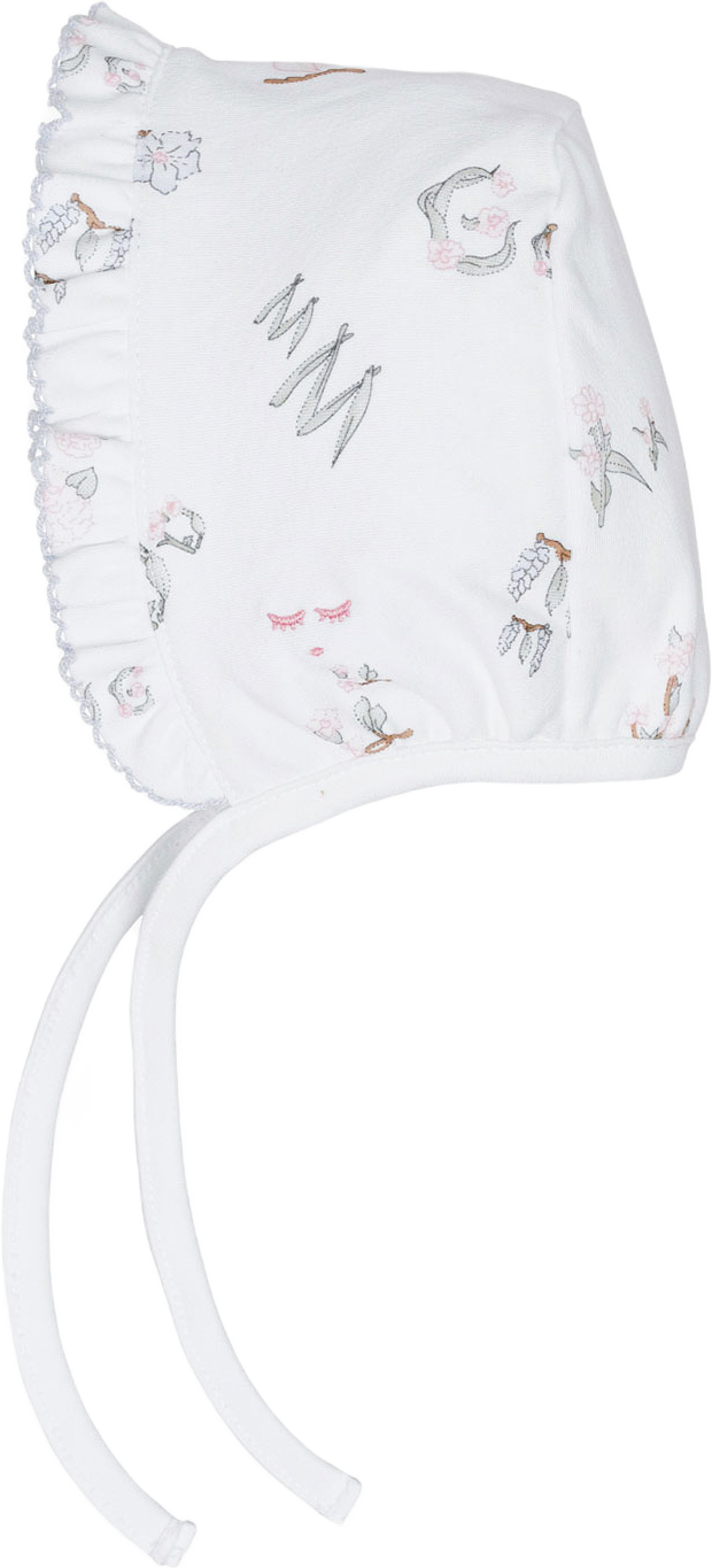 Alphabet Flowers Ruffled Hat