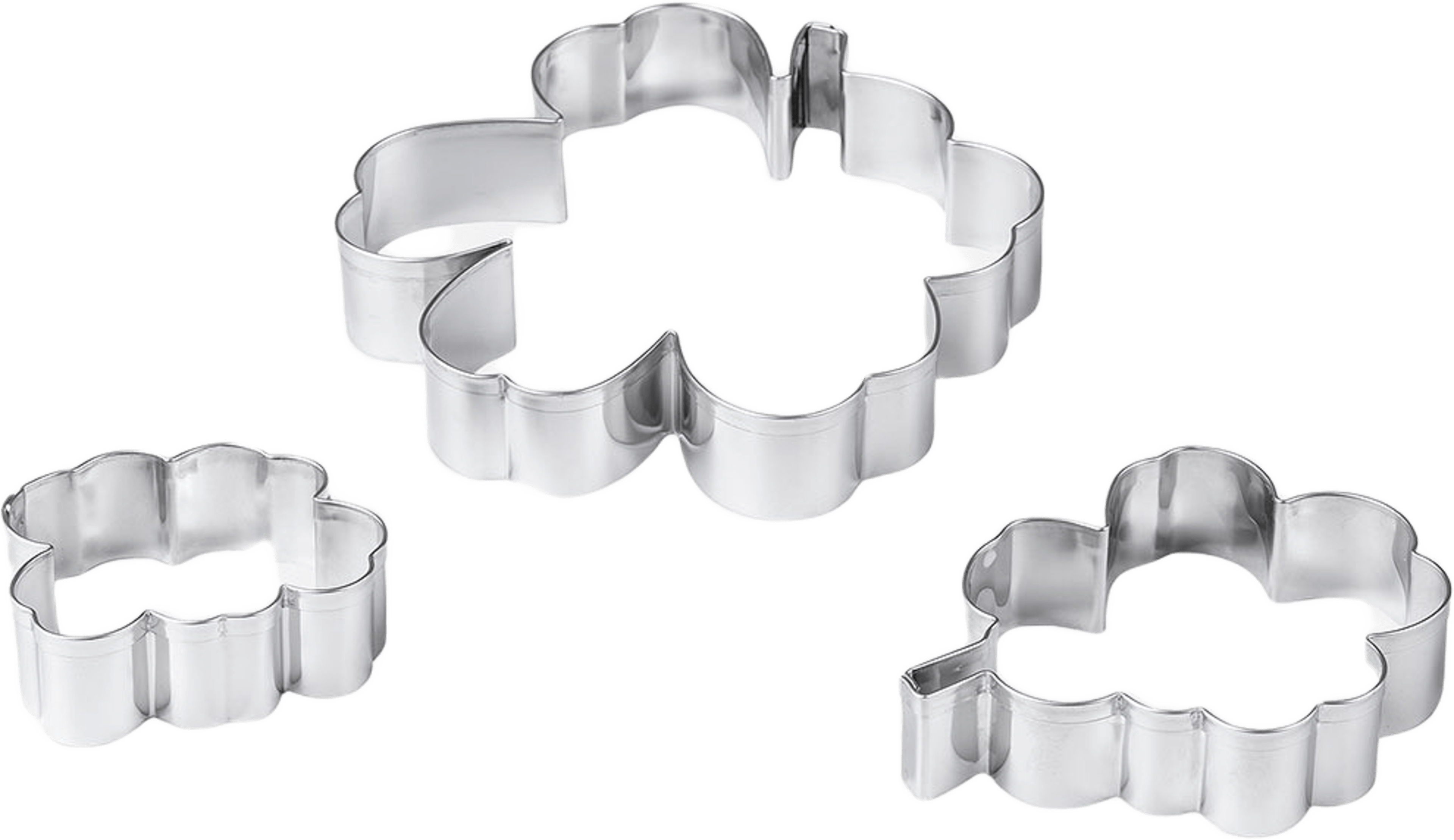 Unikko Cookie Mold 3Pcs, från Marimekko, i färgen Stainless Steel.
