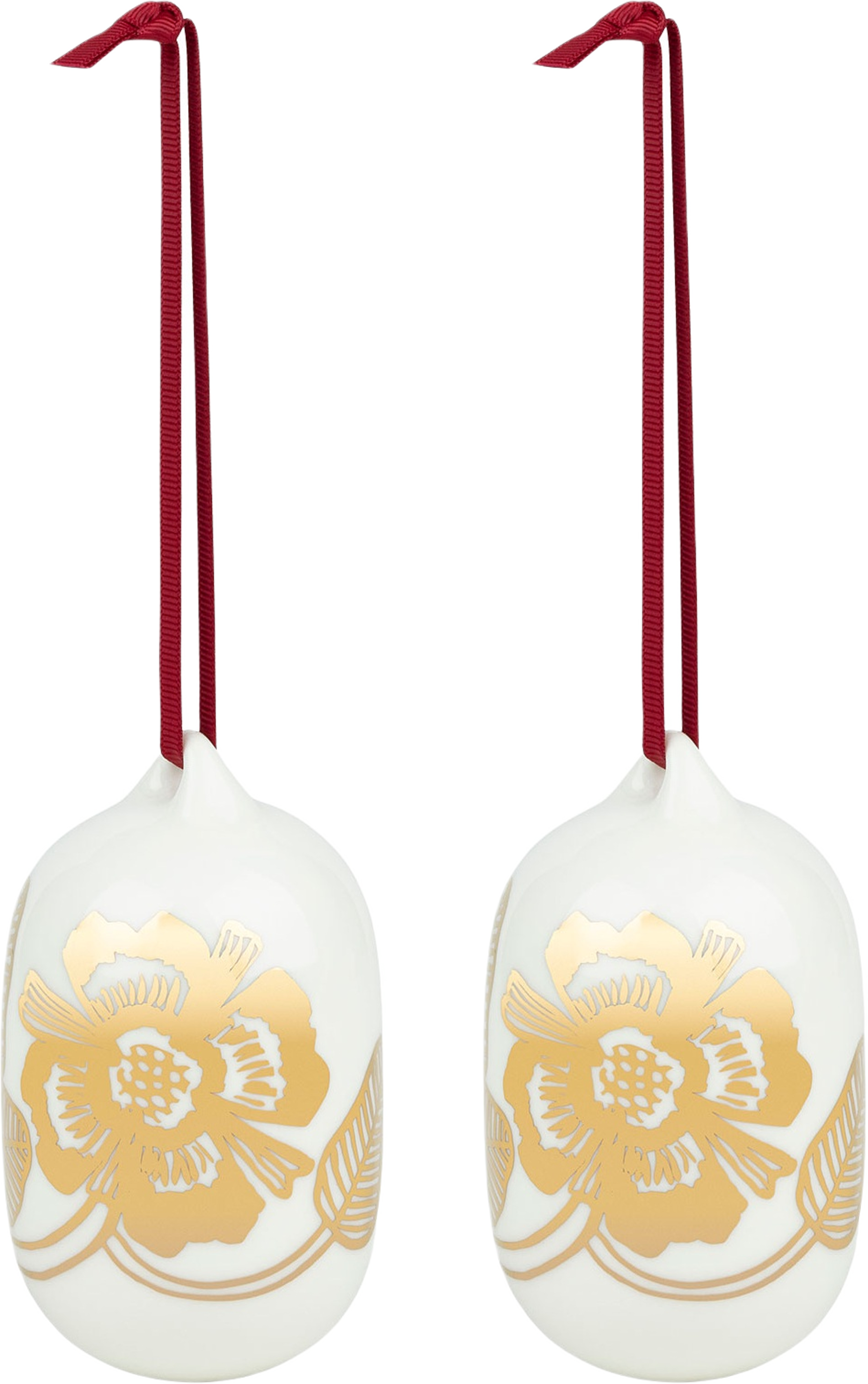 Tiara Ornament, från Marimekko, i färgen White, Gold. Klicka för att öppna bilden i stort format