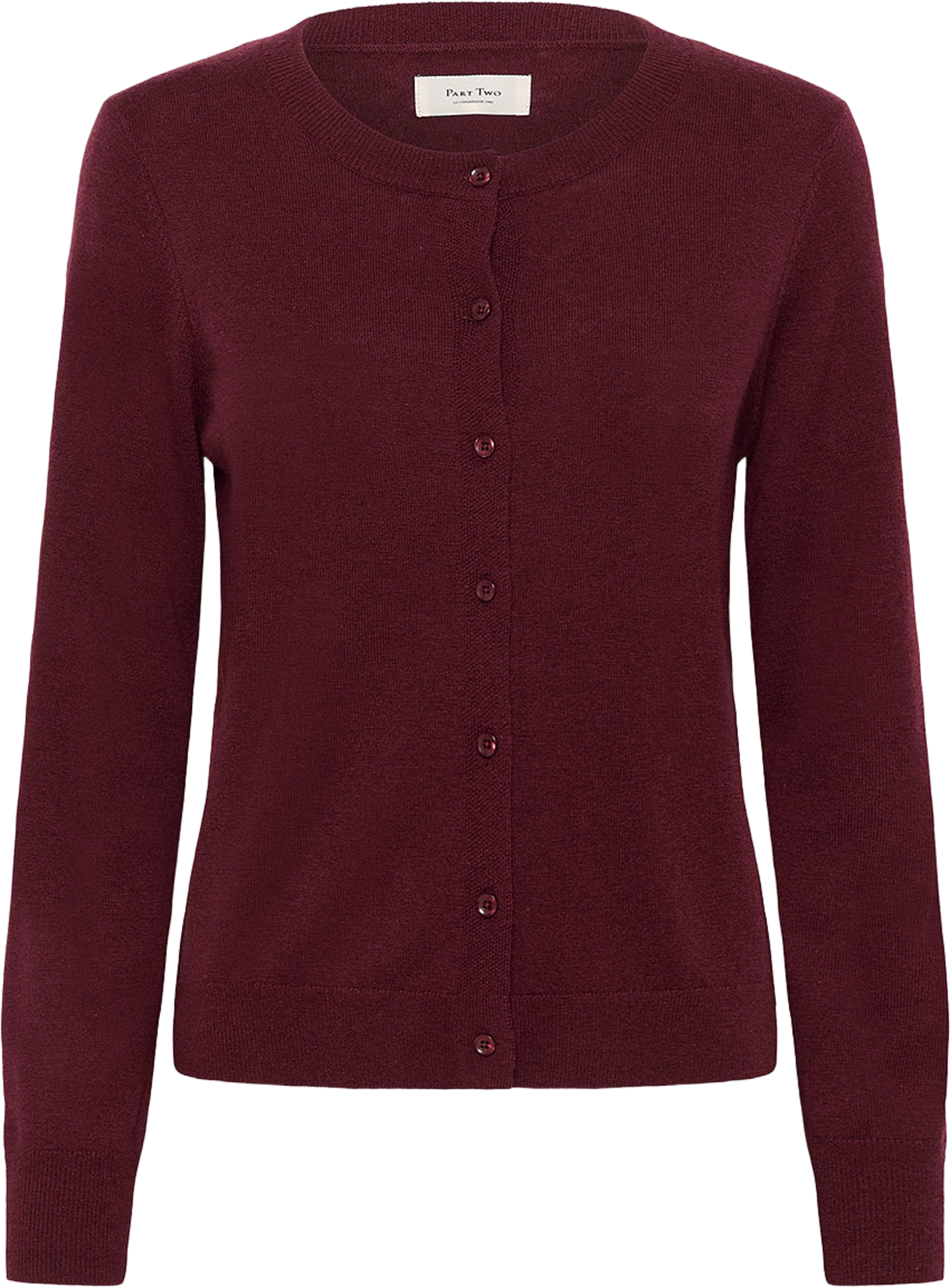 EllahPW Cardigan, från Part Two, i färgen Tawny Port.