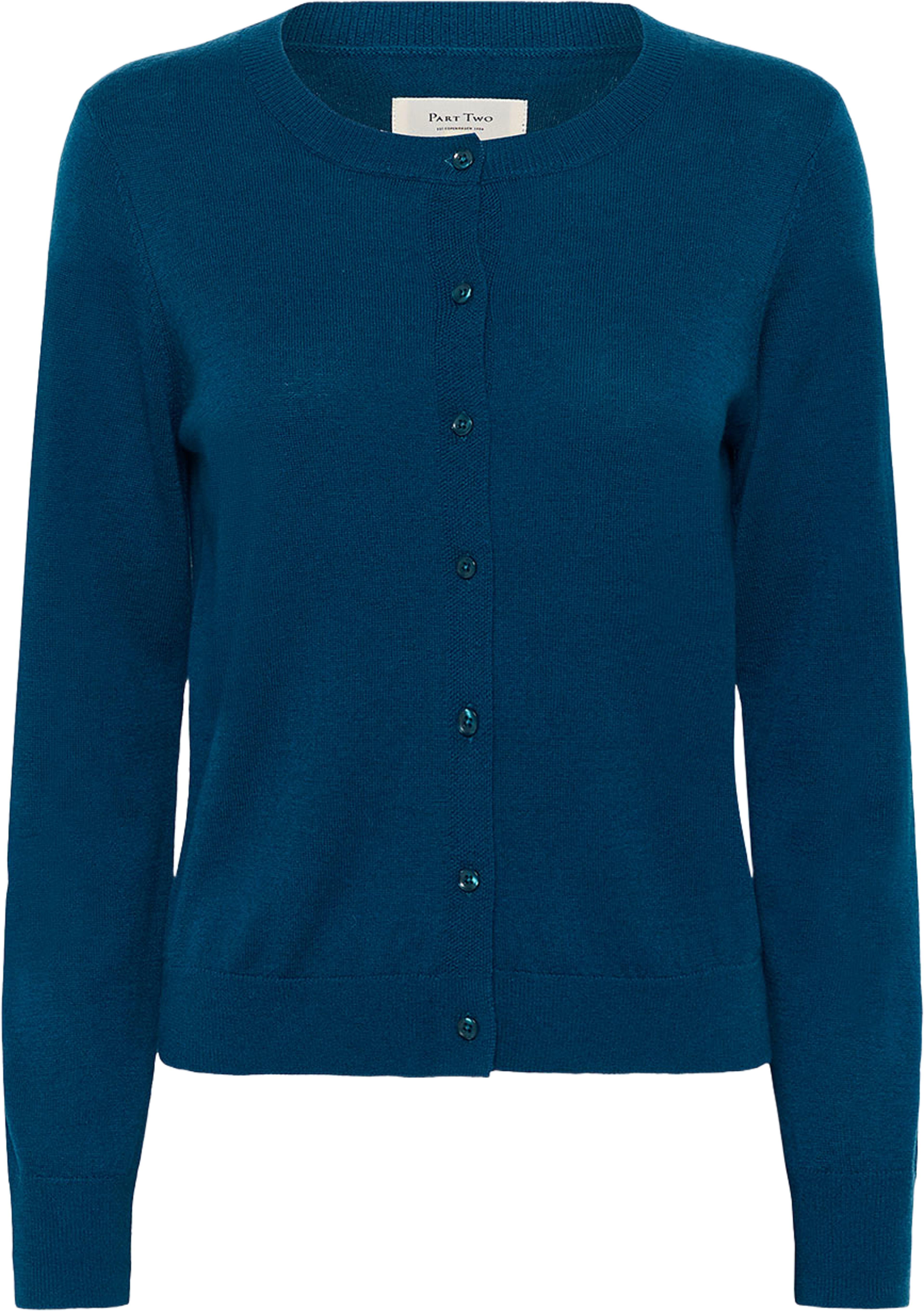 EllahPW Cardigan, från Part Two, i färgen Blue Opal.