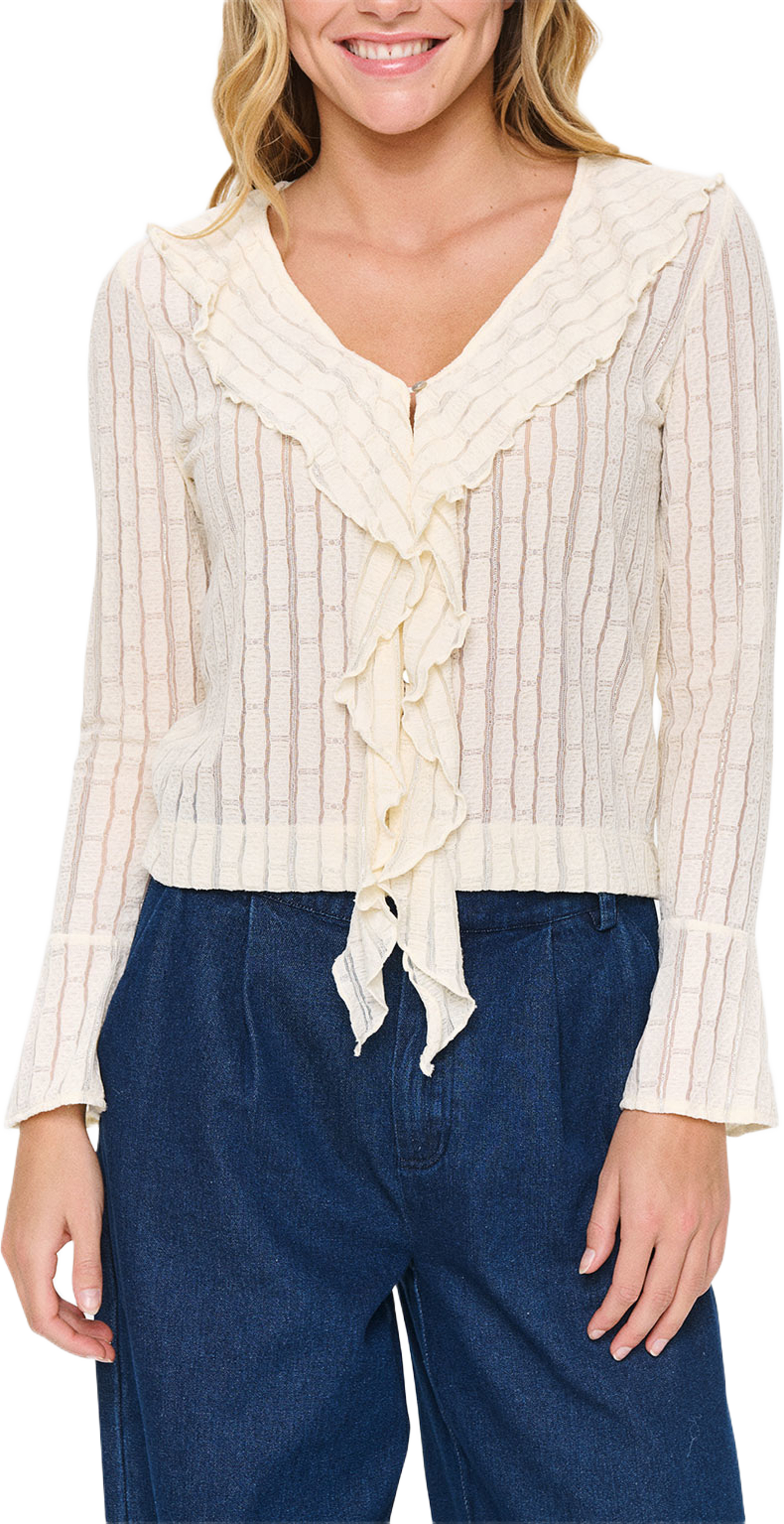 MaevaSZ Blouse, från Saint Tropez, i färgen Winter White.