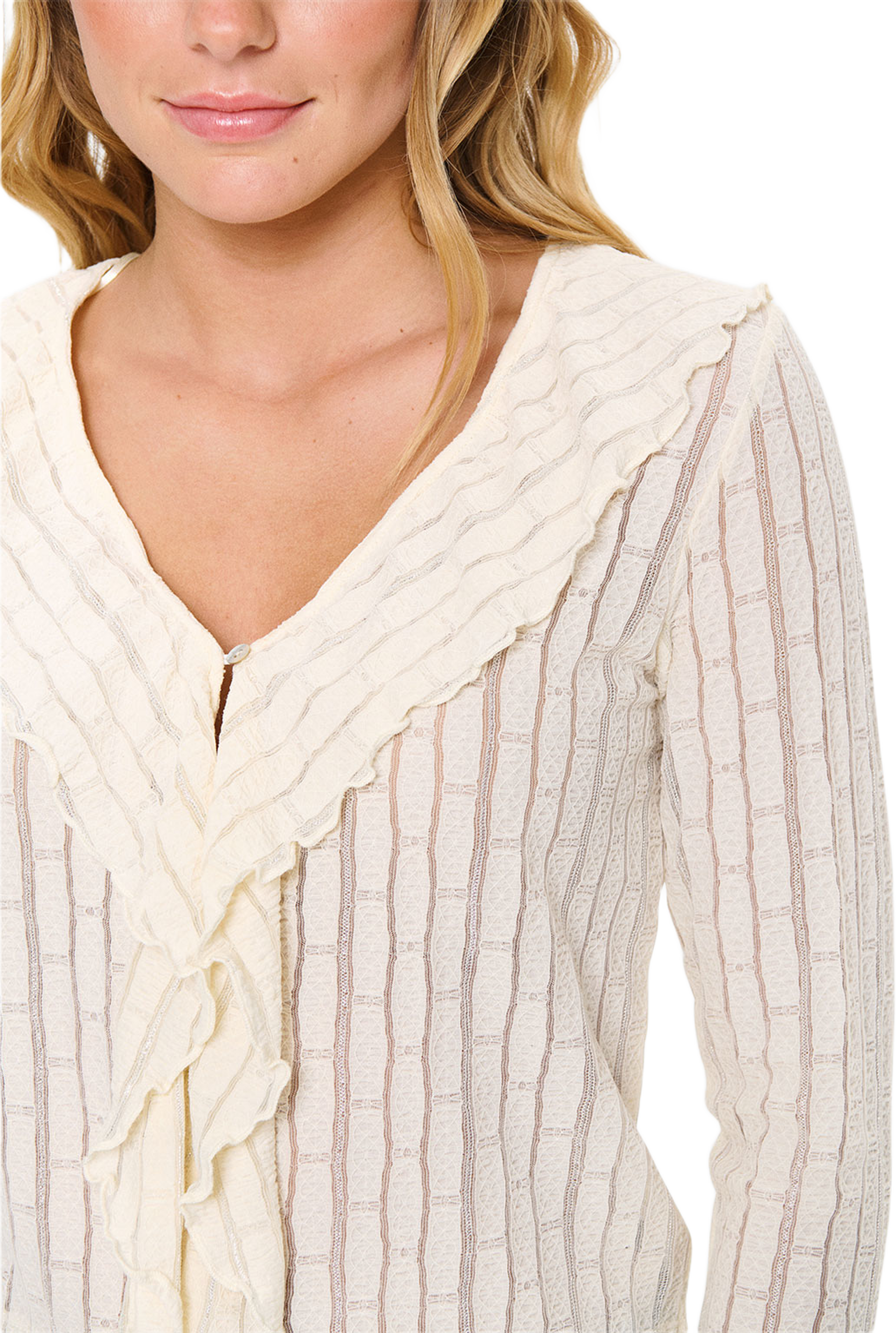MaevaSZ Blouse, från Saint Tropez, i färgen Winter White.