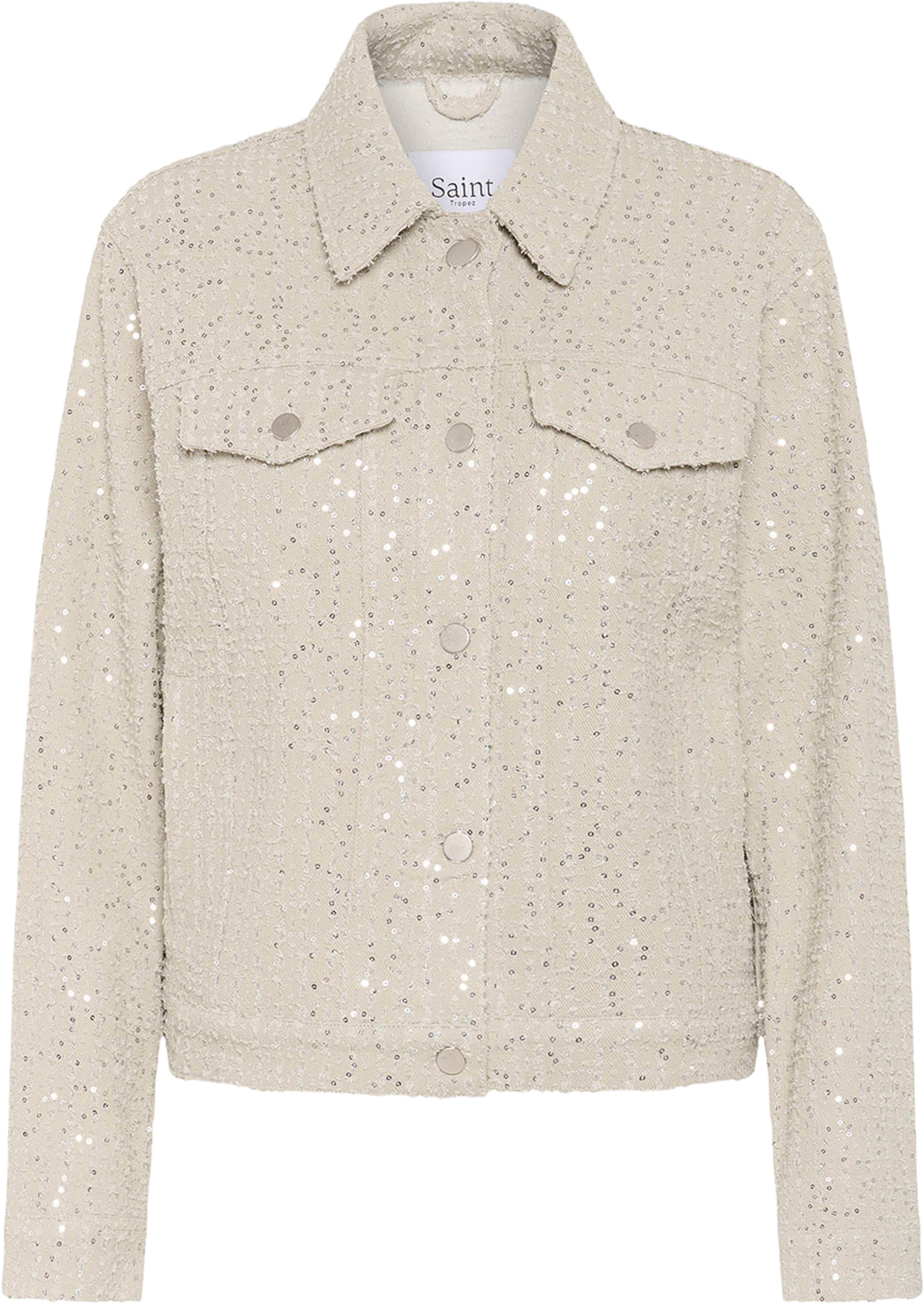 MoniqueSZ Jacket, från Saint Tropez, i färgen Frost Gray.