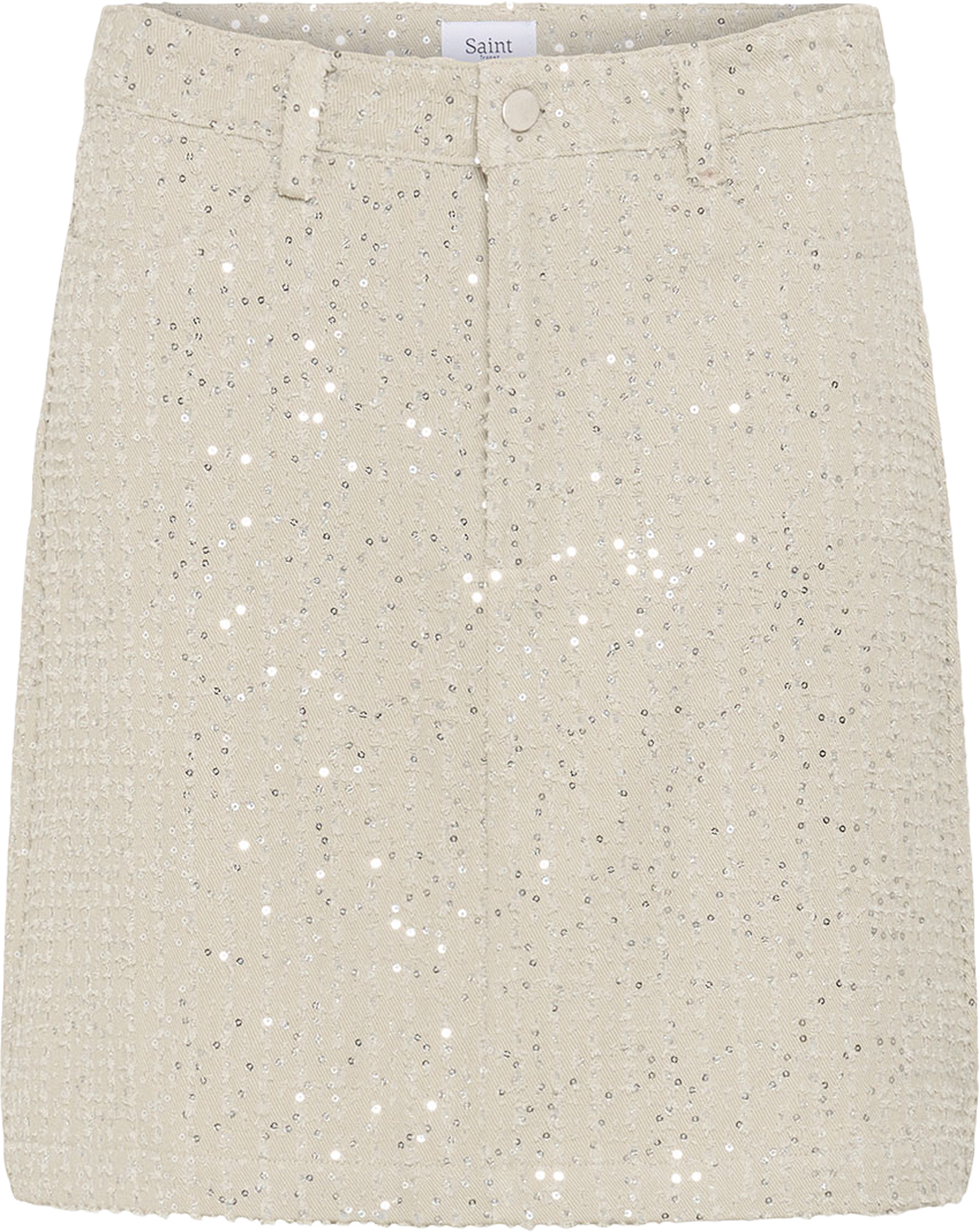MoniqueSZ Skirt, från Saint Tropez, i färgen Frost Gray. Klicka för att öppna bilden i stort format