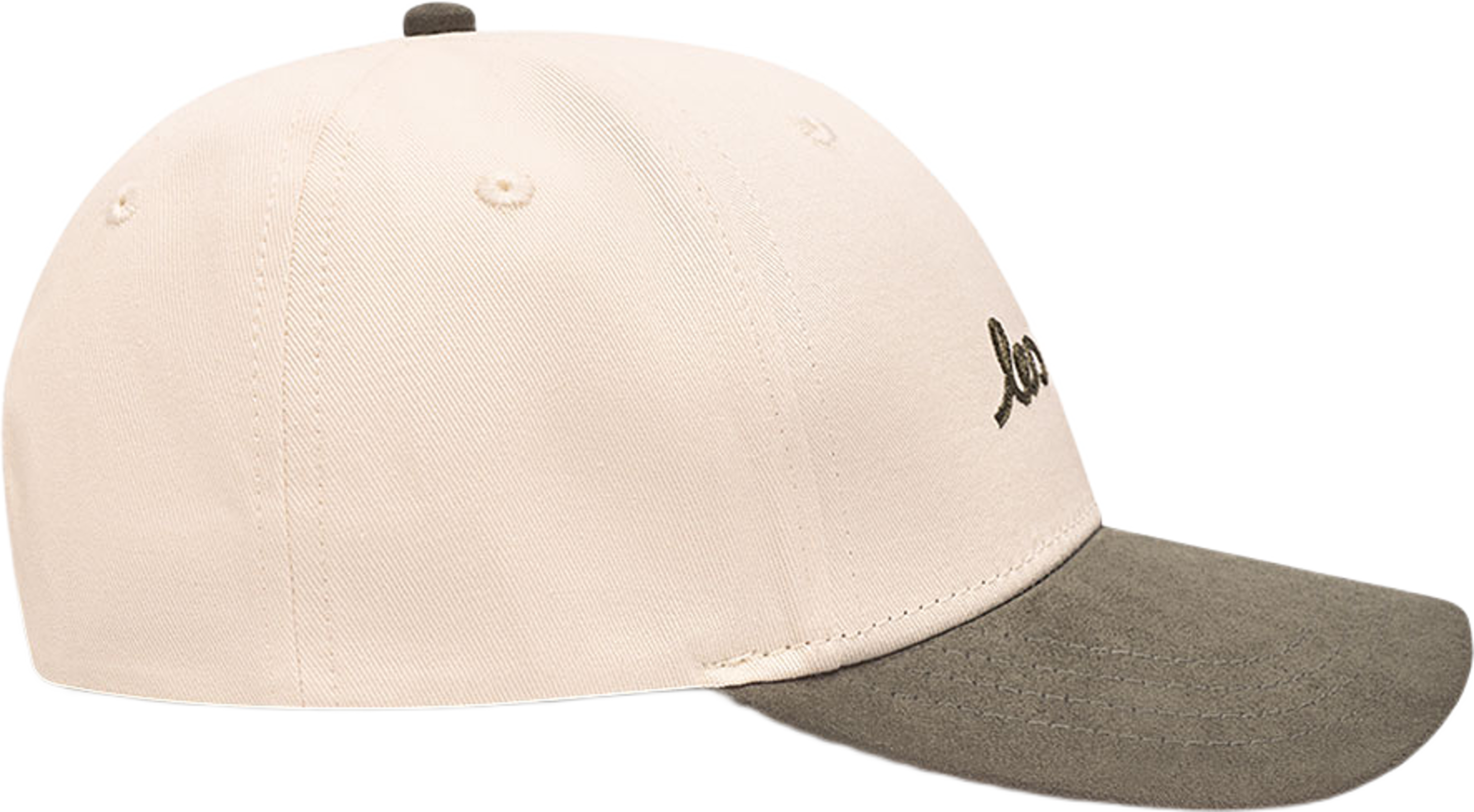 Brad Contrast Suede Baseball Cap