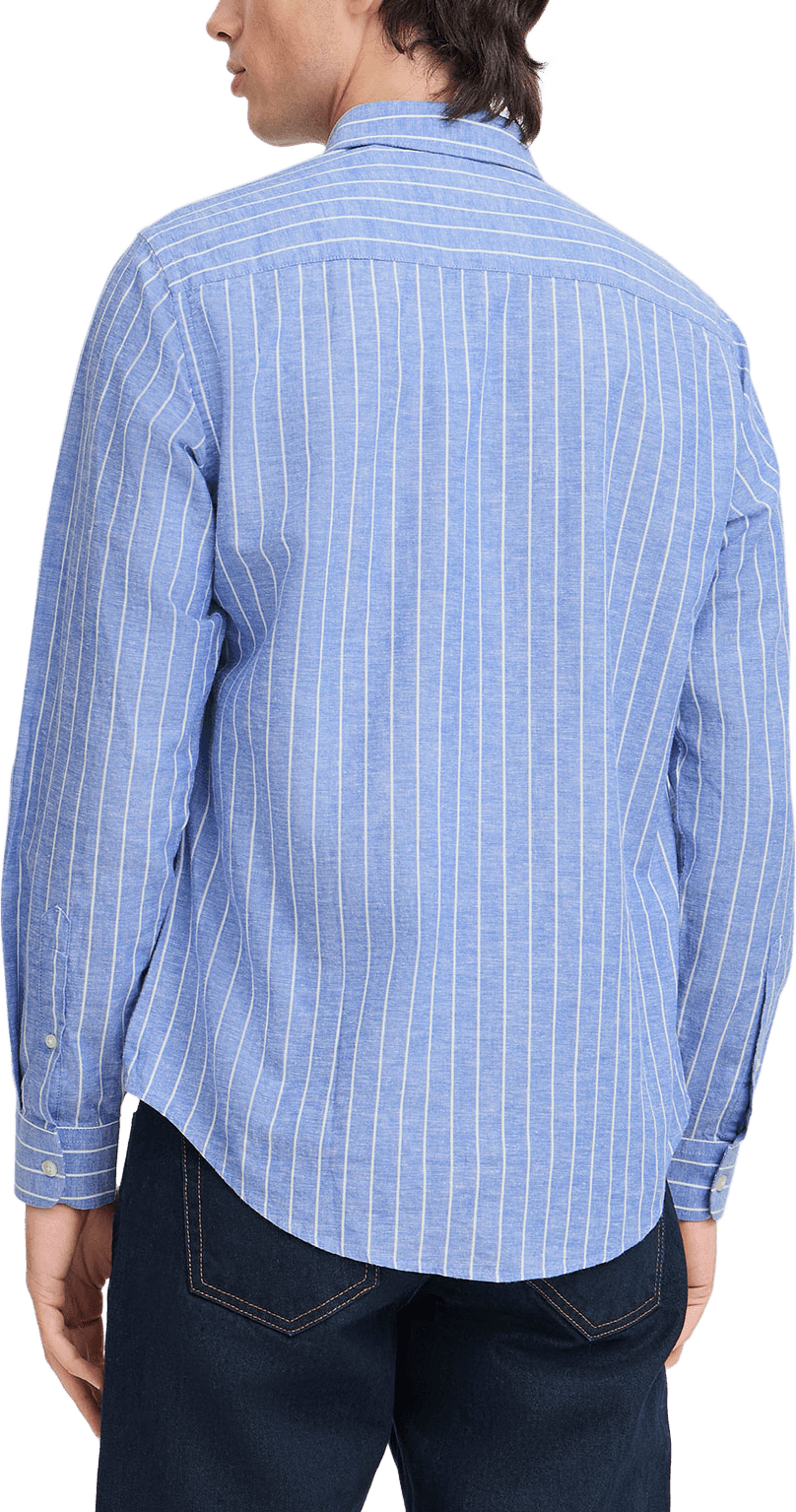 Cfandré Ls Wide Stripe Linen Mix Shirt