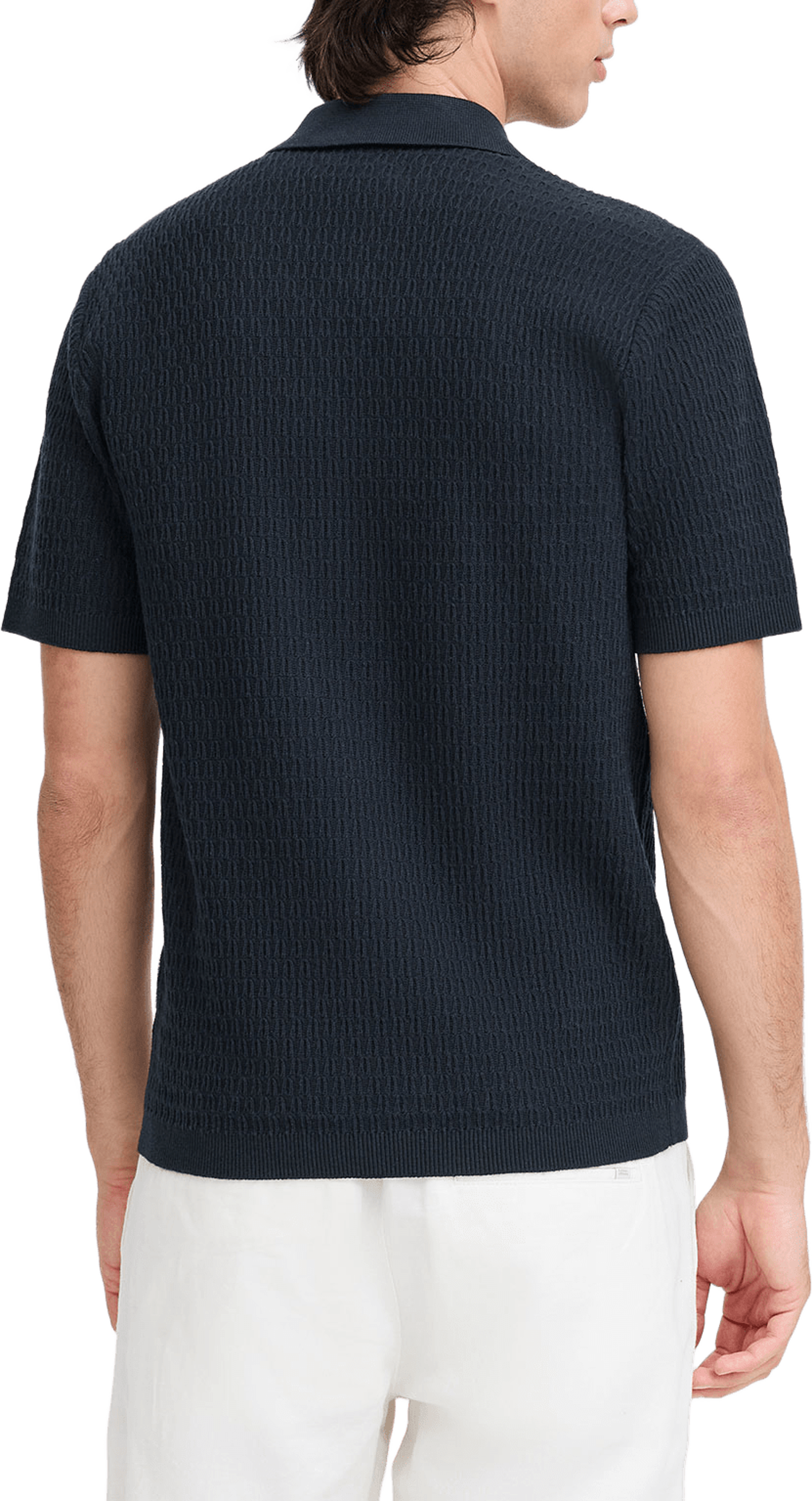 Cfjoe Ss Structured Polo Knit Pullover