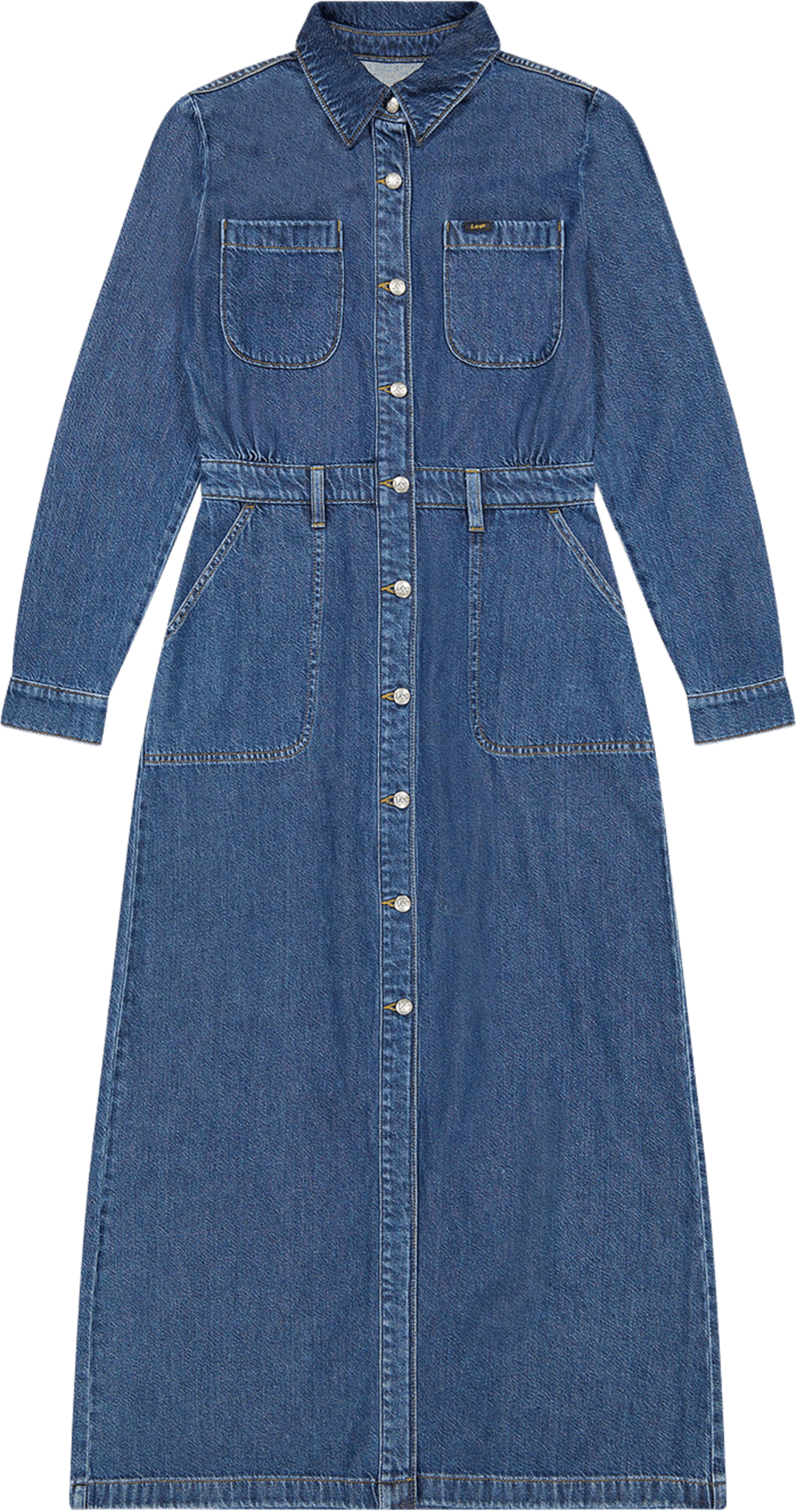Maxi Denim Utility Dress
