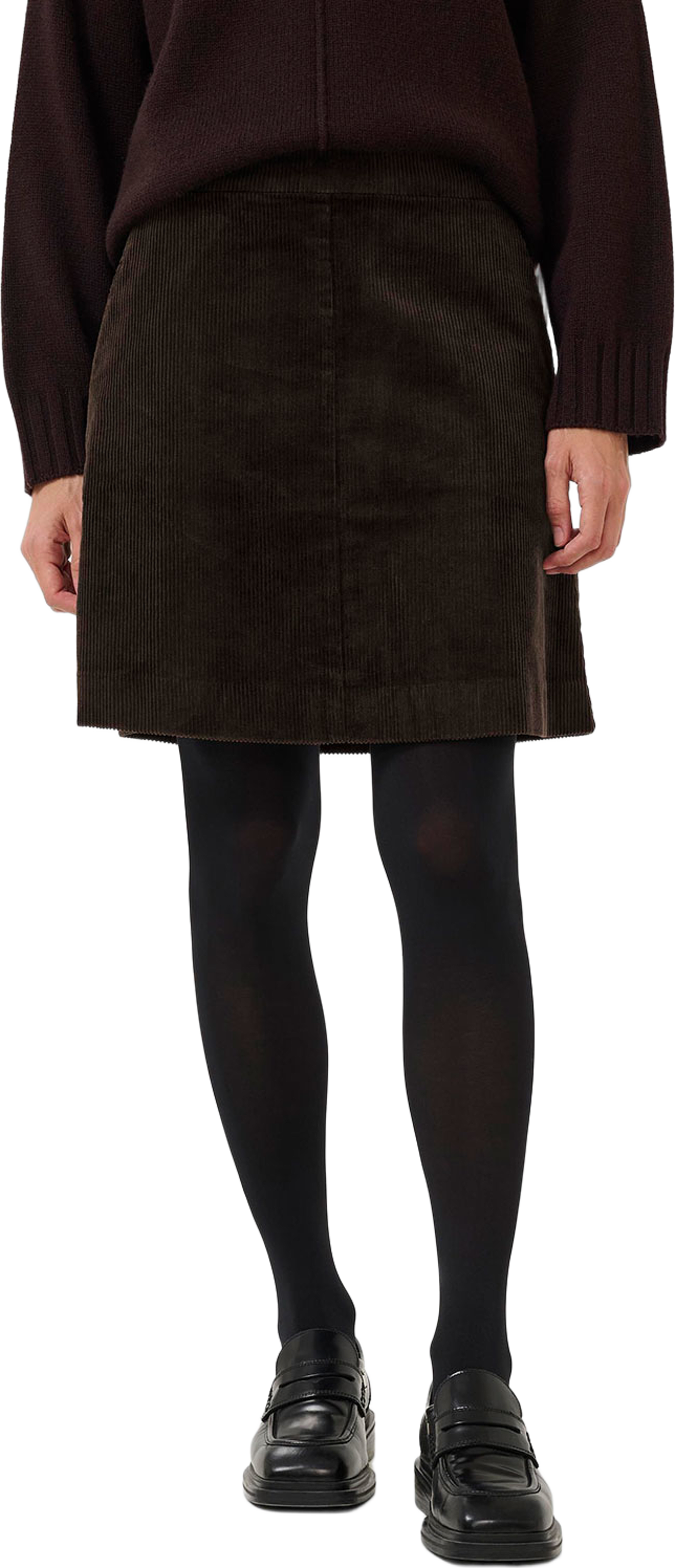 LingsPW Skirt, från Part Two, i färgen Ganache.