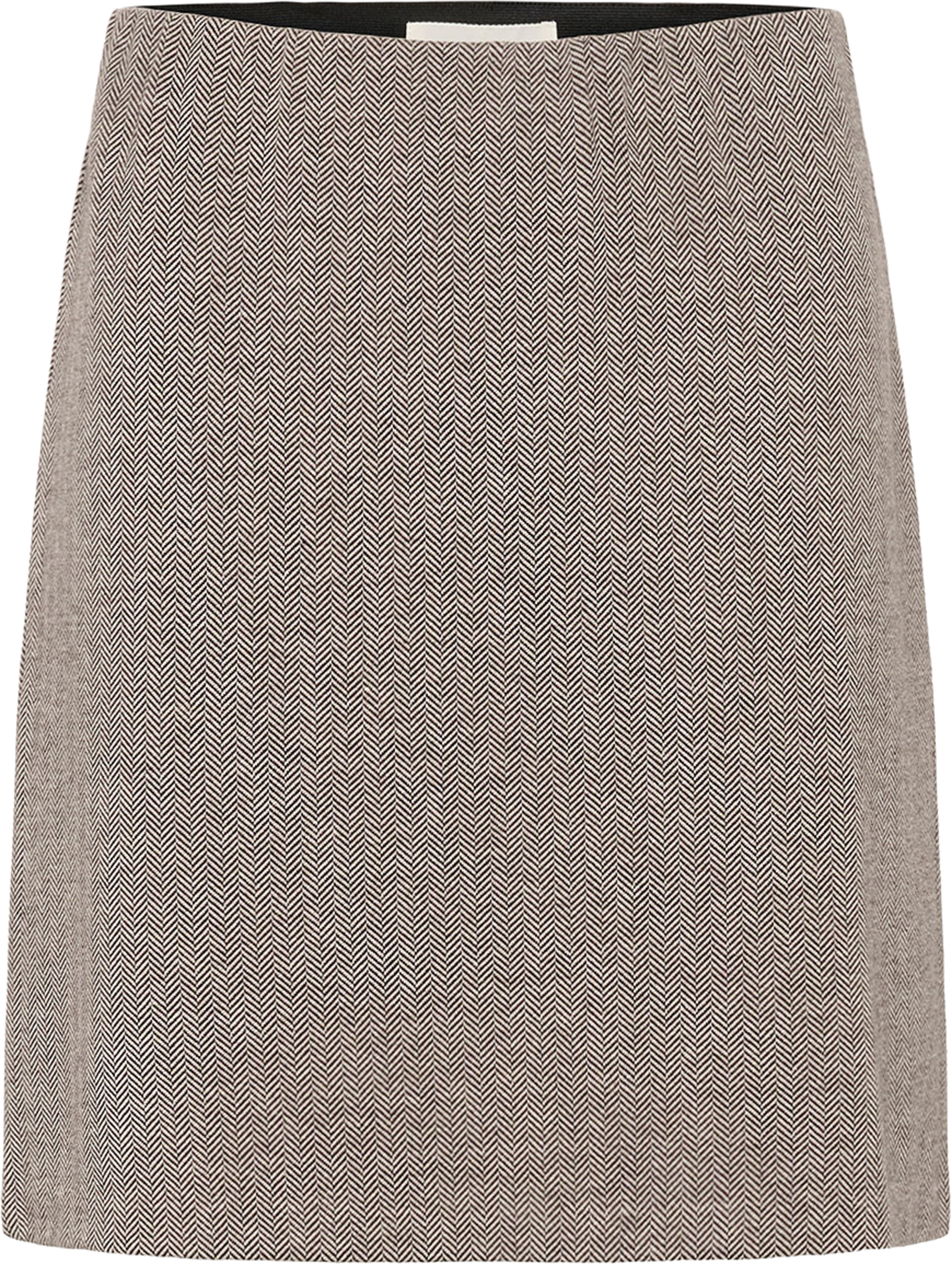 CorinnePW Skirt, från Part Two, i färgen Garnache Herringbone.