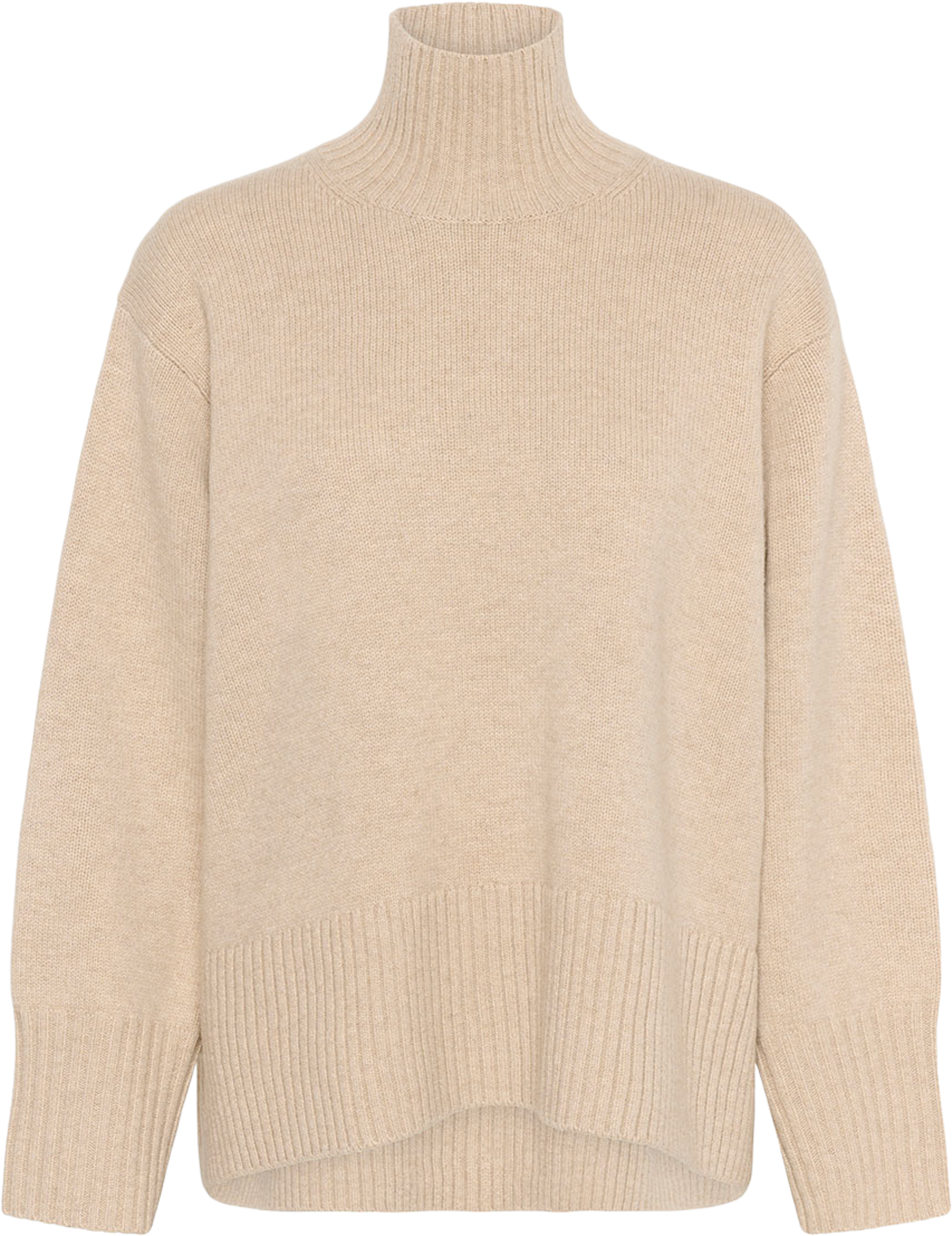 GeaIW Kaxy Highneck Pullover, från Inwear, i färgen Haze Melange. Klicka för att öppna bilden i stort format