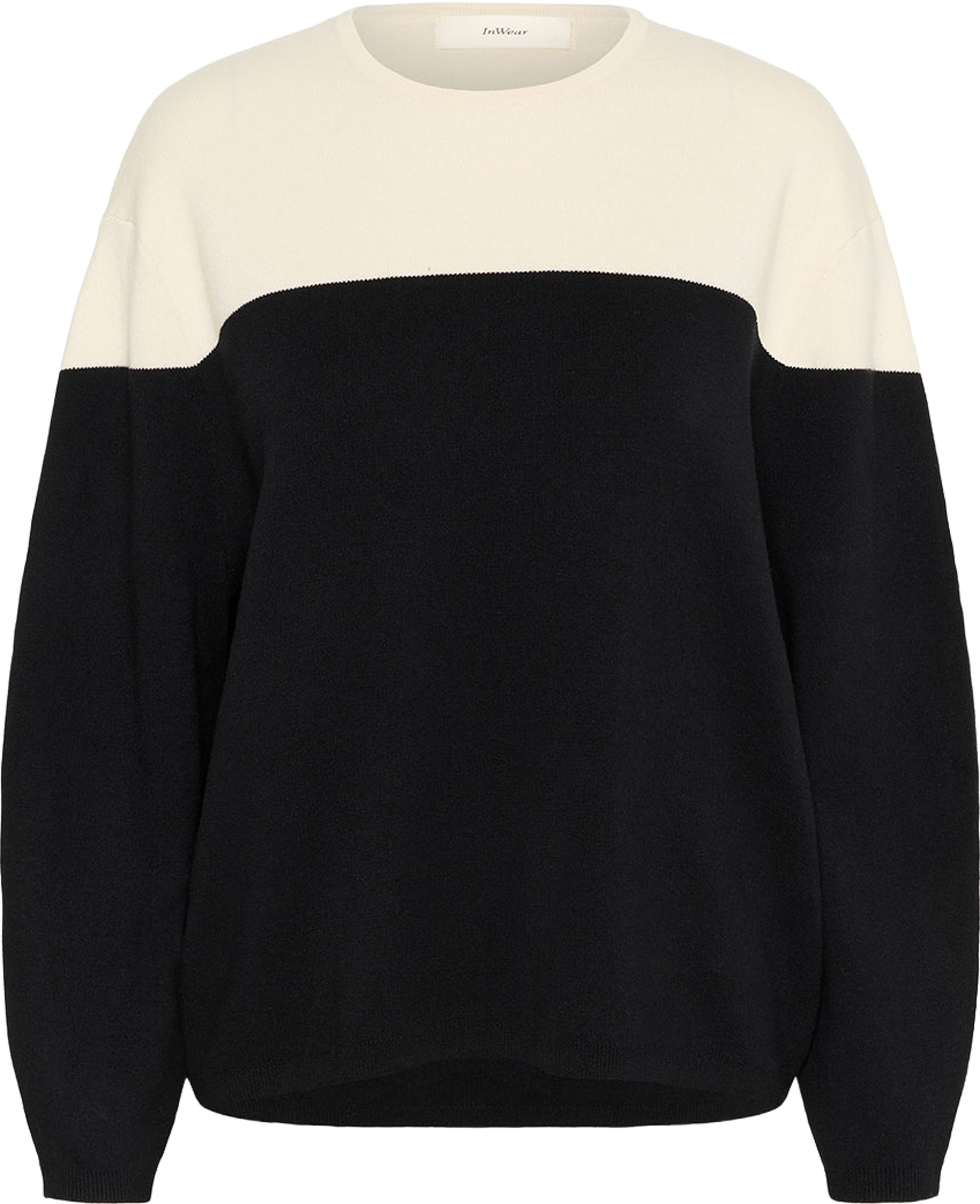 KayllaIW Pullover, från Inwear, i färgen Whisper White / Black. Klicka för att öppna bilden i stort format