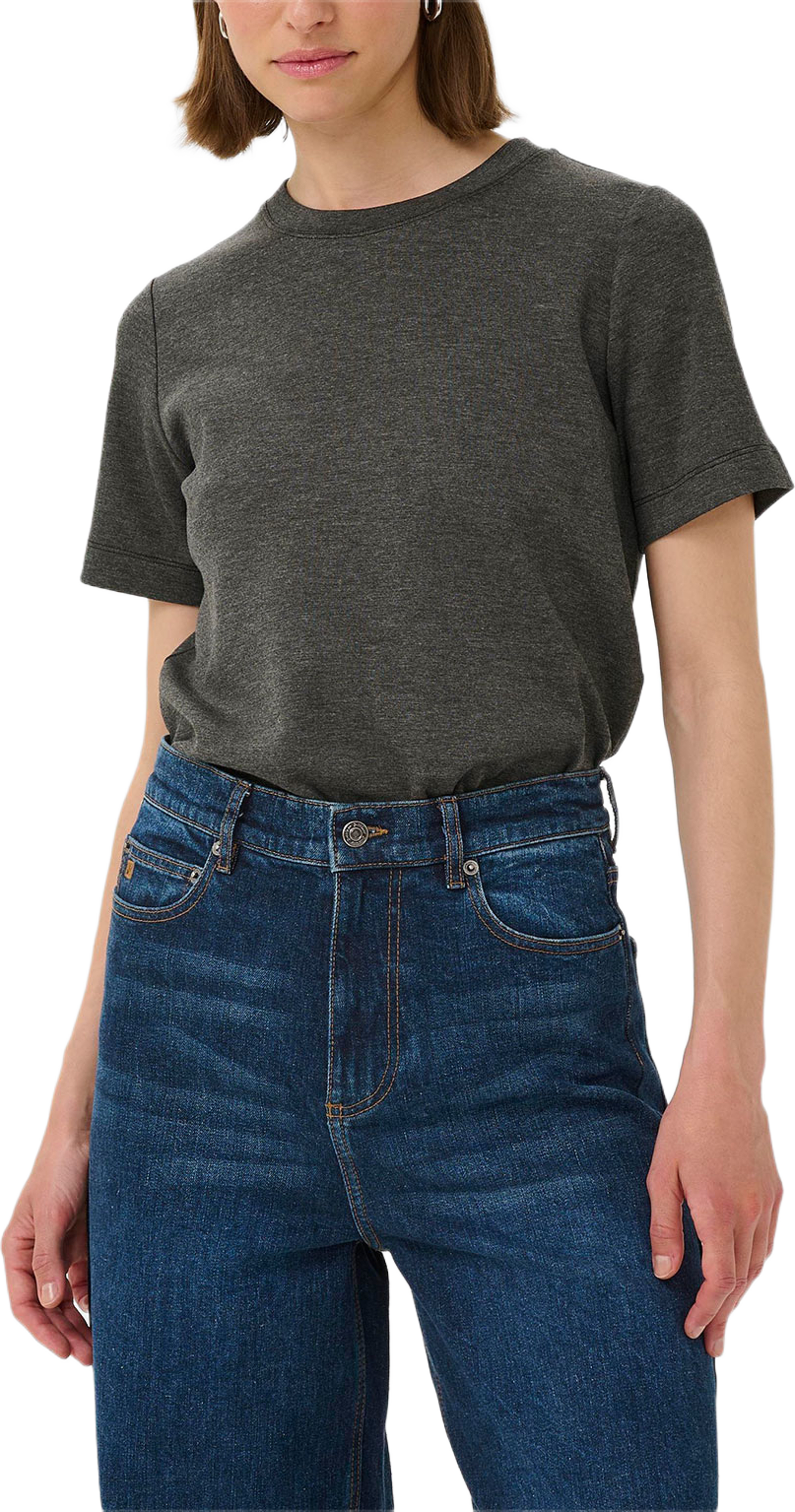 VincentIW Melange Karmen T-Shirt, från Inwear, i färgen Dark Grey Melange.