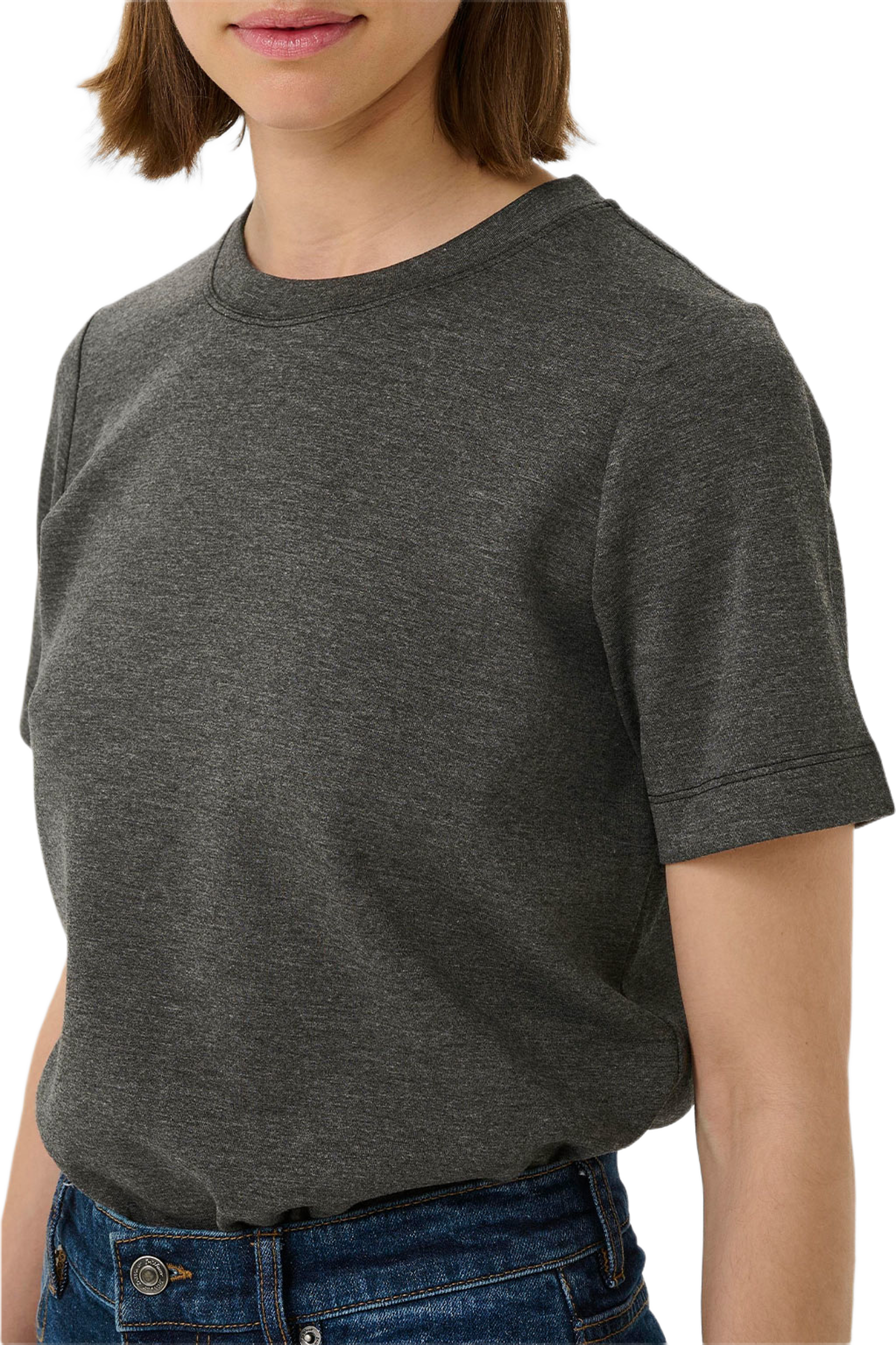 VincentIW Melange Karmen T-Shirt, från Inwear, i färgen Dark Grey Melange.