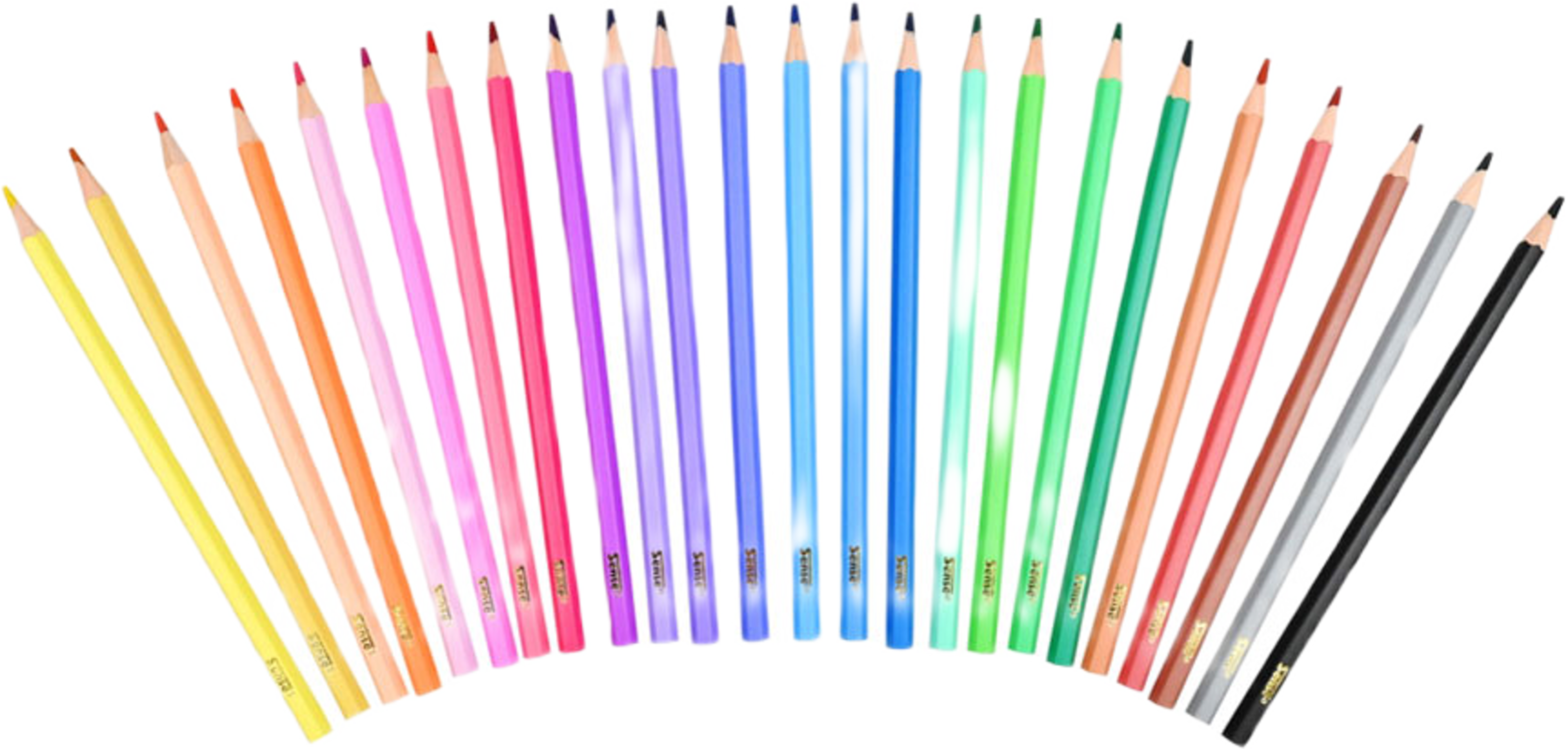 Träfärgpennor 24-pack