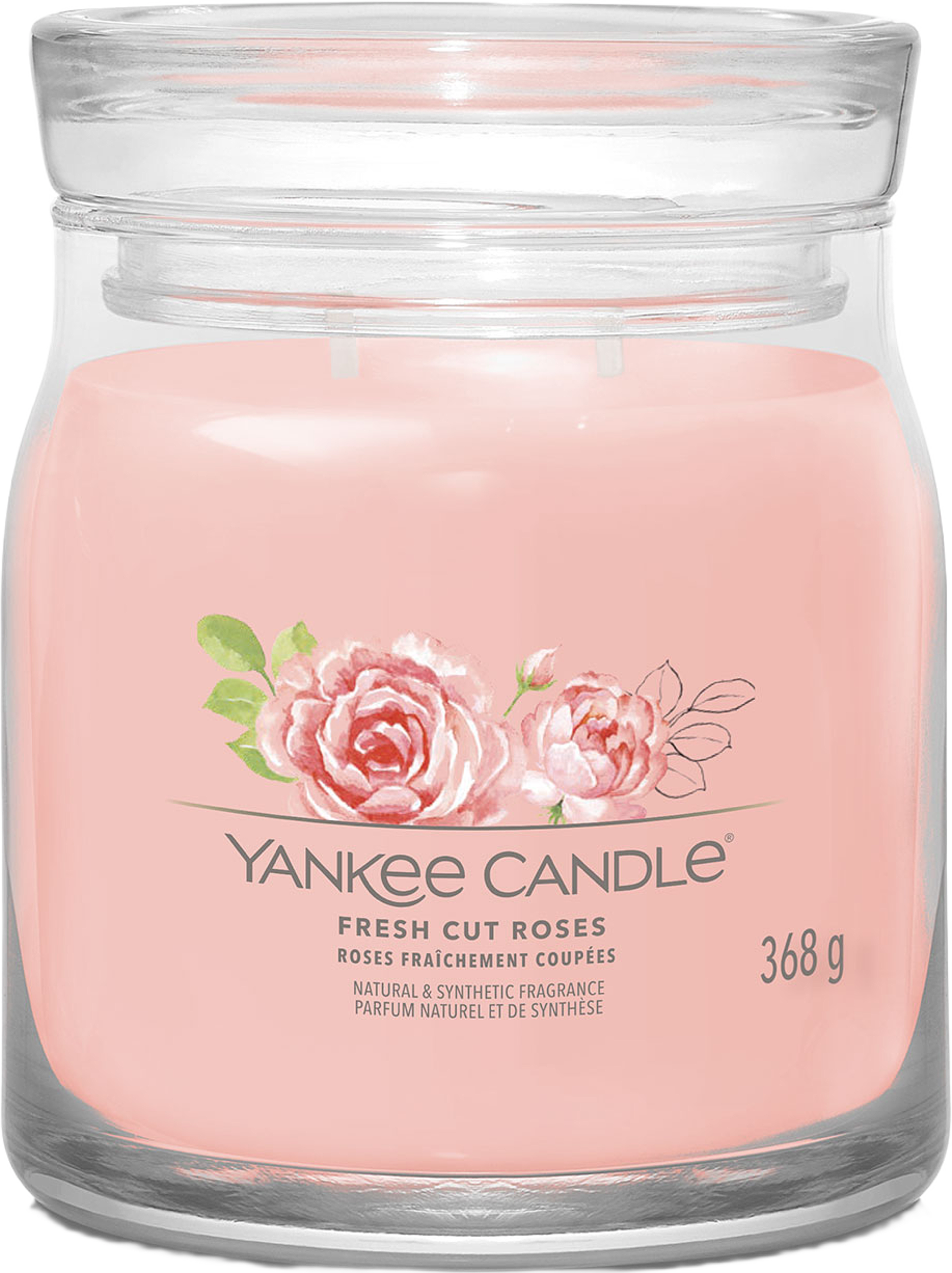 Signature Medium Jar Fresh Cut Roses