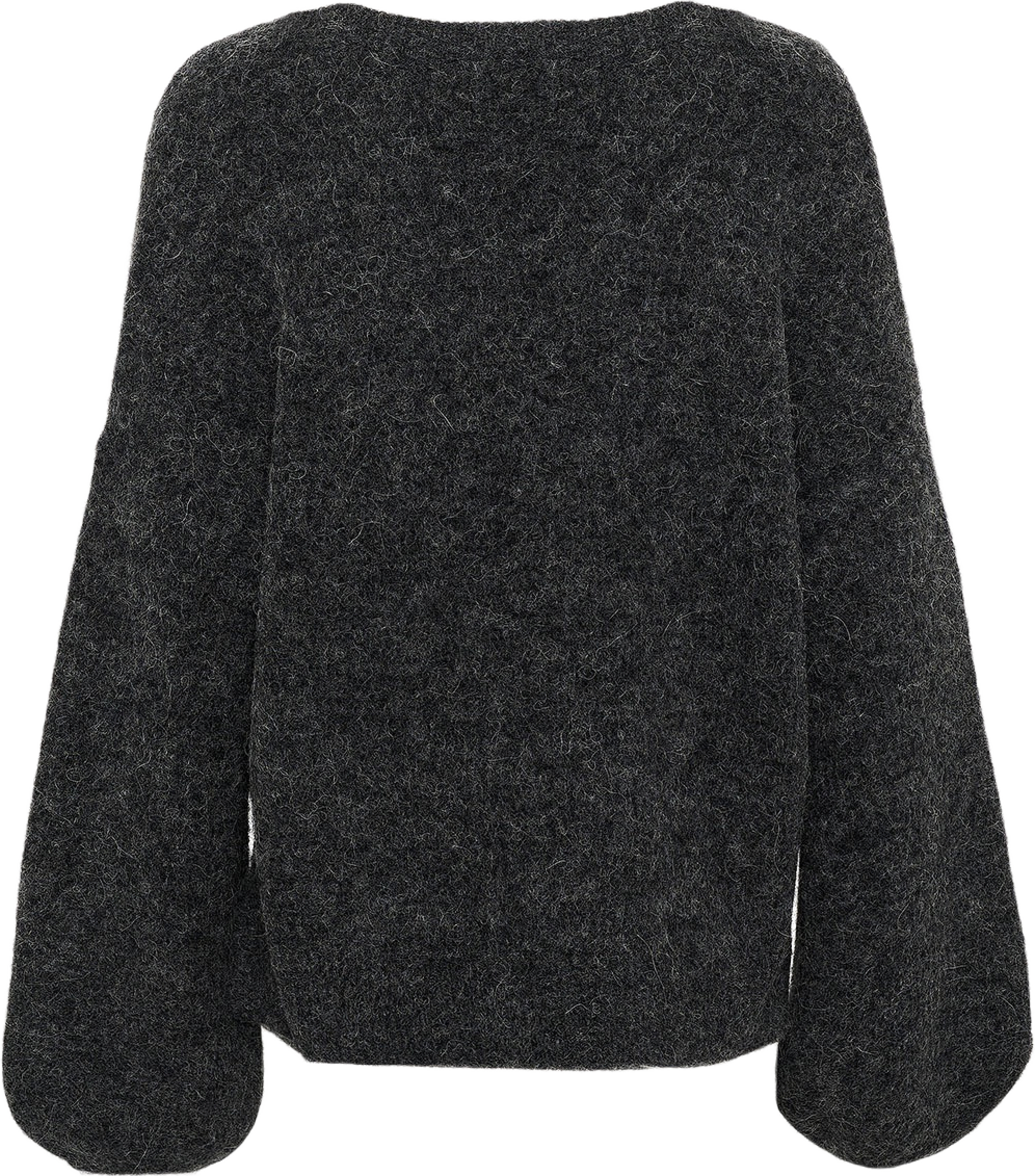 GZalpha slit pullover NOOS, från Gestuz, i färgen Charcoal Melange.