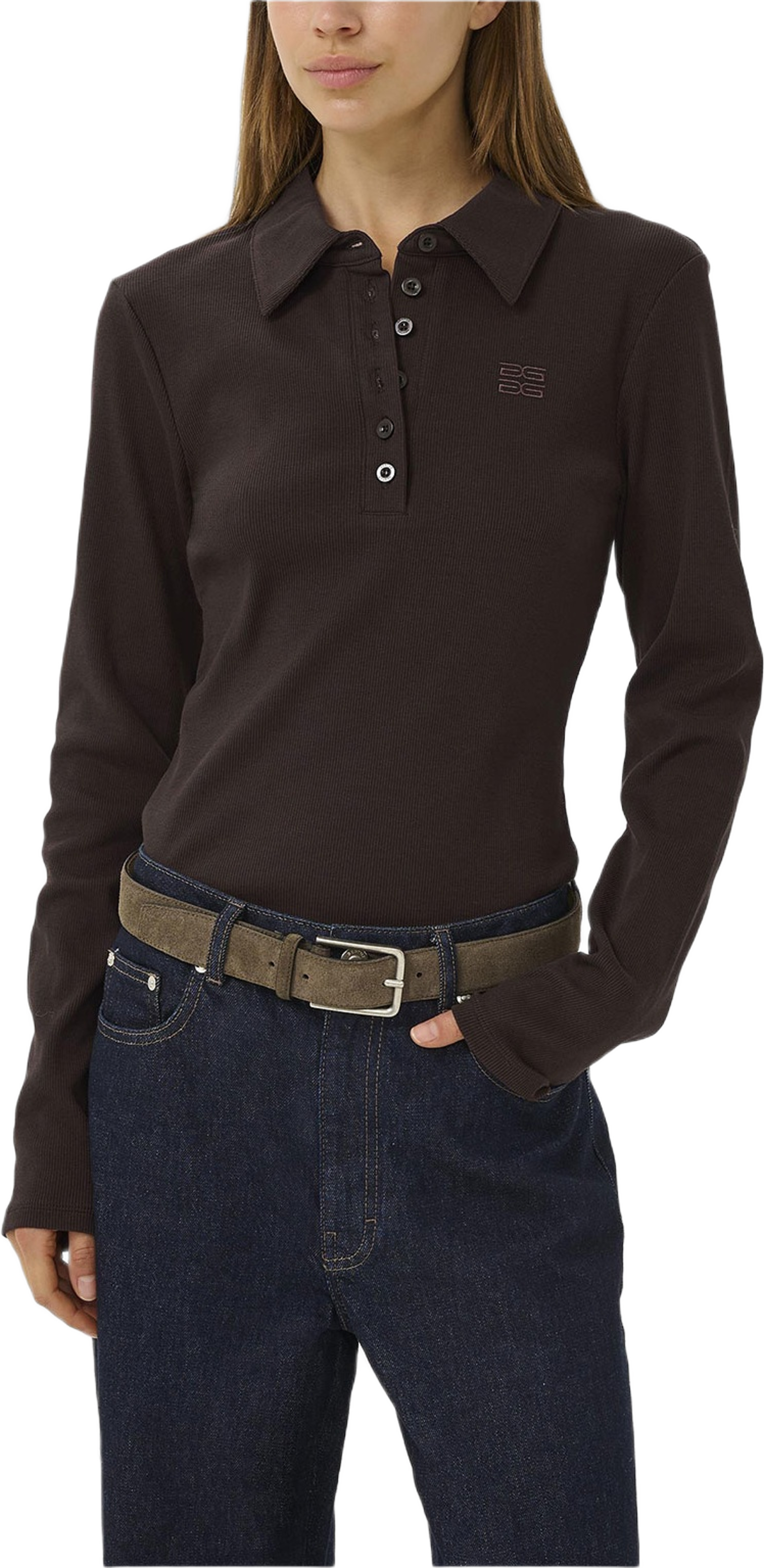 GZdrew Poloshirt, från Gestuz, i färgen Molé.