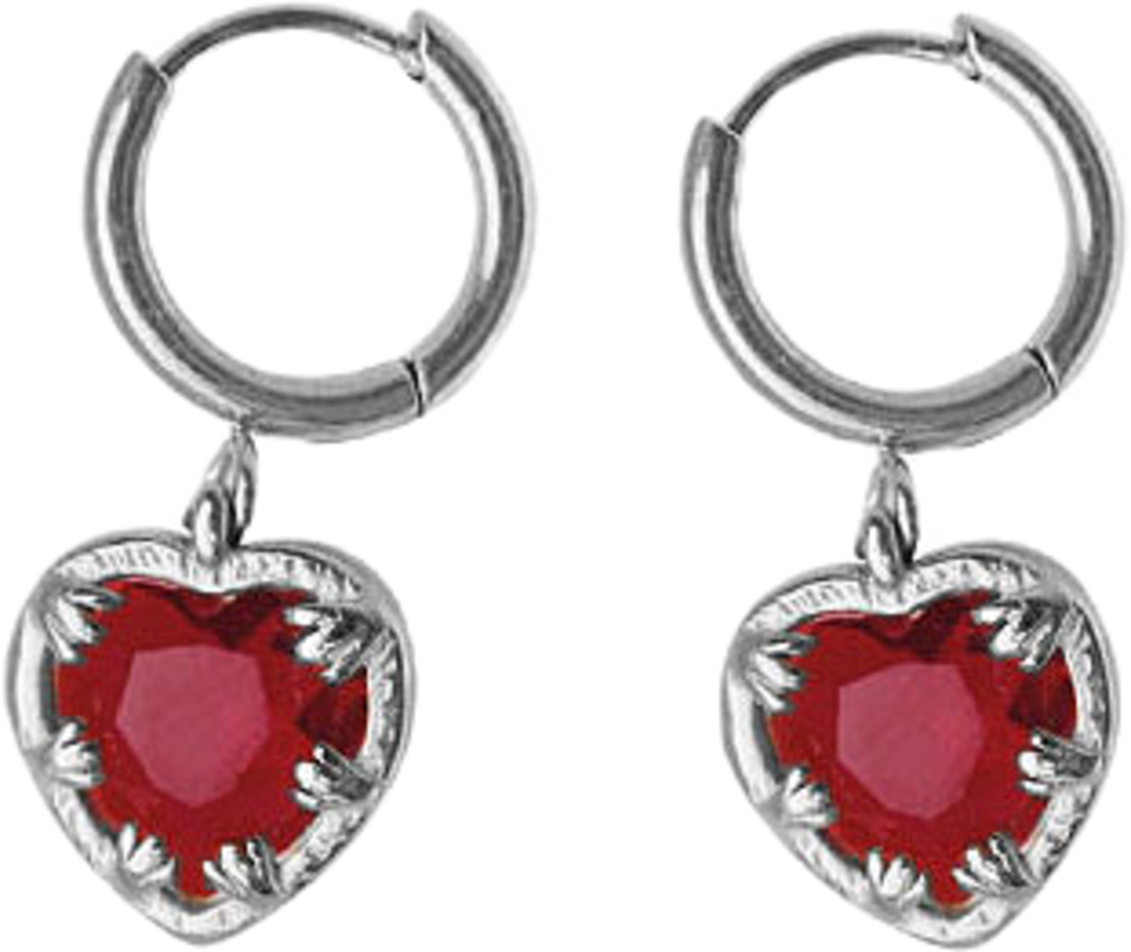 Claw heart Earrings