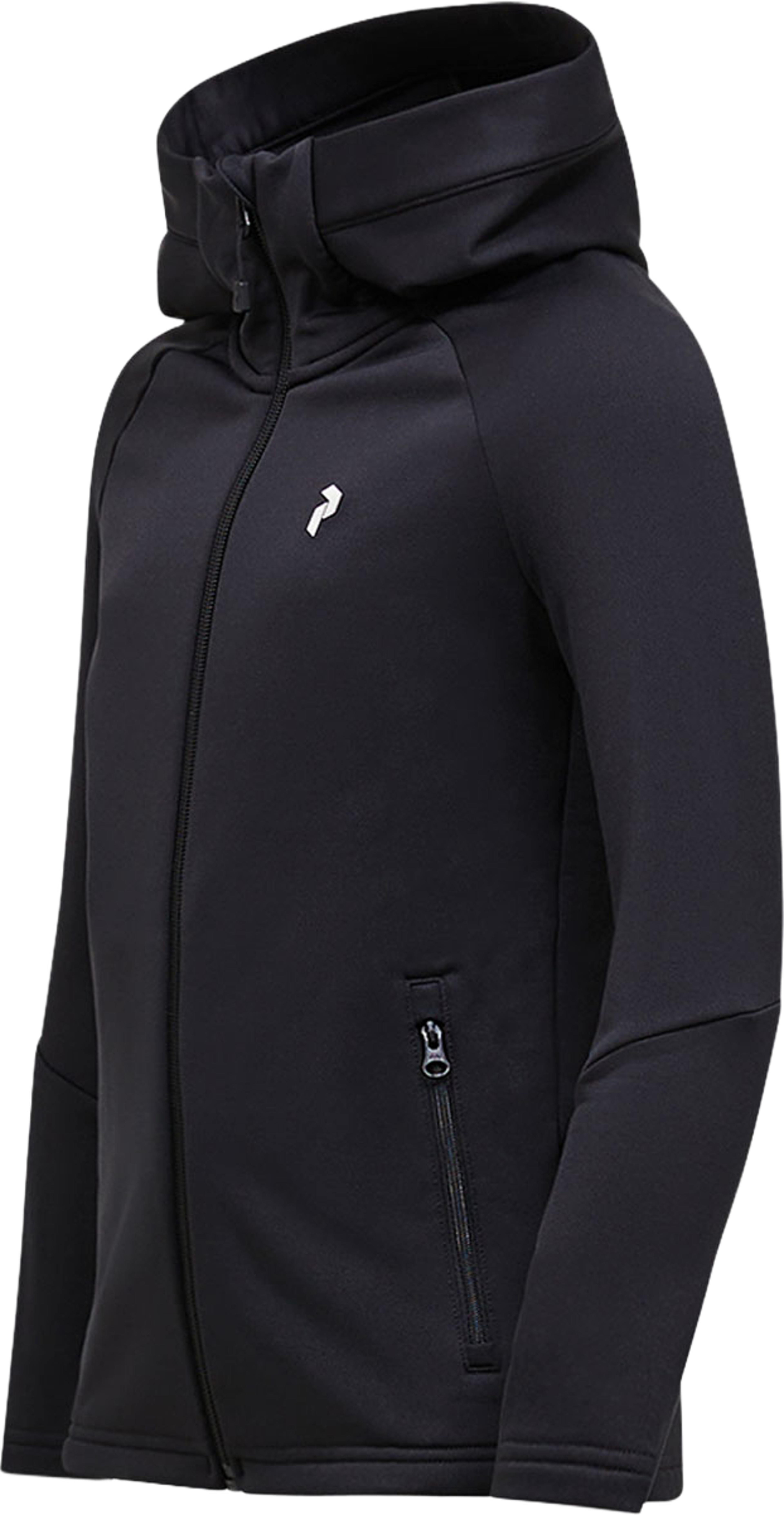 Jr Rider Essentials Zip Hood, från Peak Performance, i färgen Black-black. Klicka för att öppna bilden i stort format
