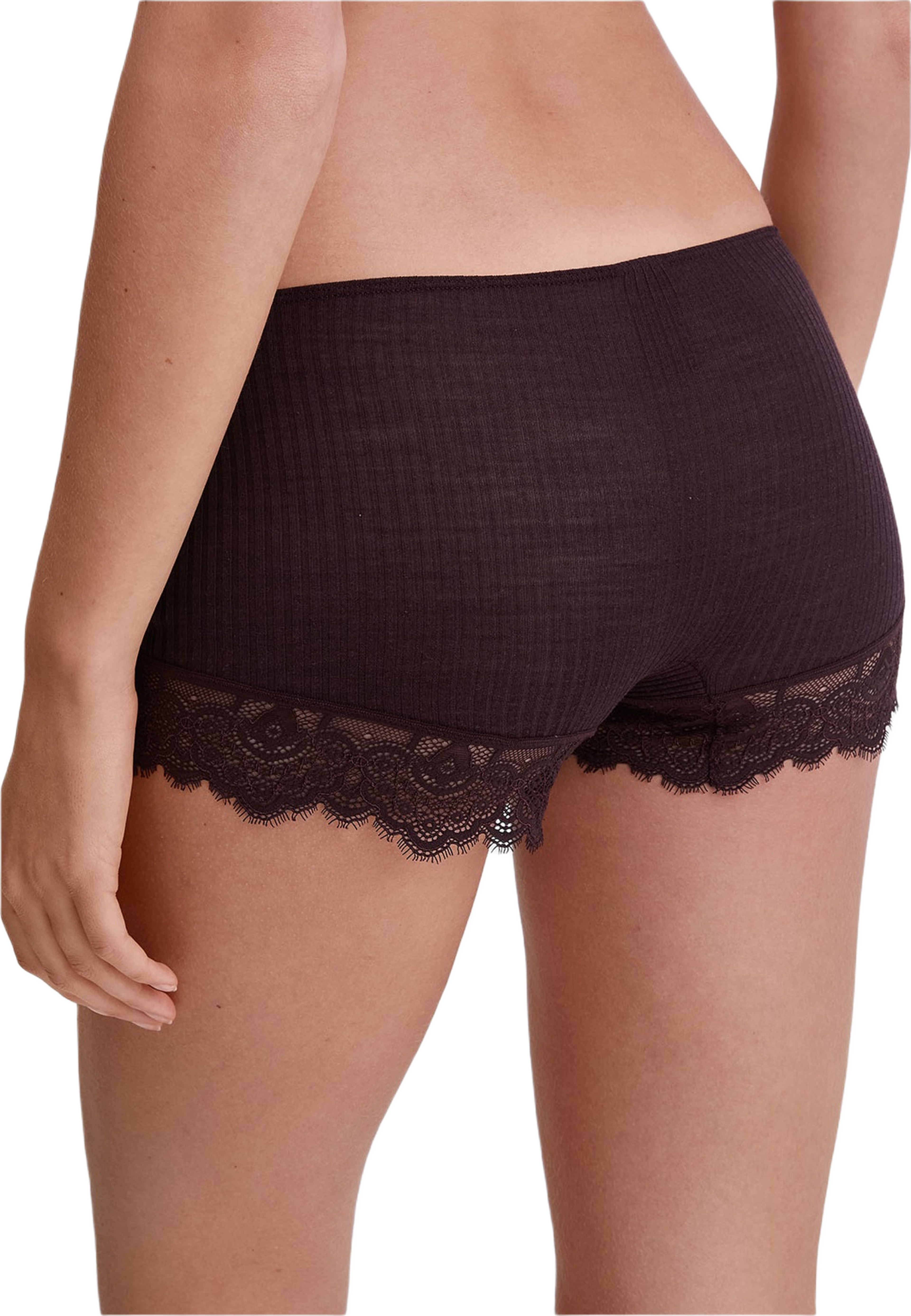 Ull Siden trosor, Silky Wool Joy, från Calida, i färgen Black Cherry. Klicka för att öppna bilden i stort format