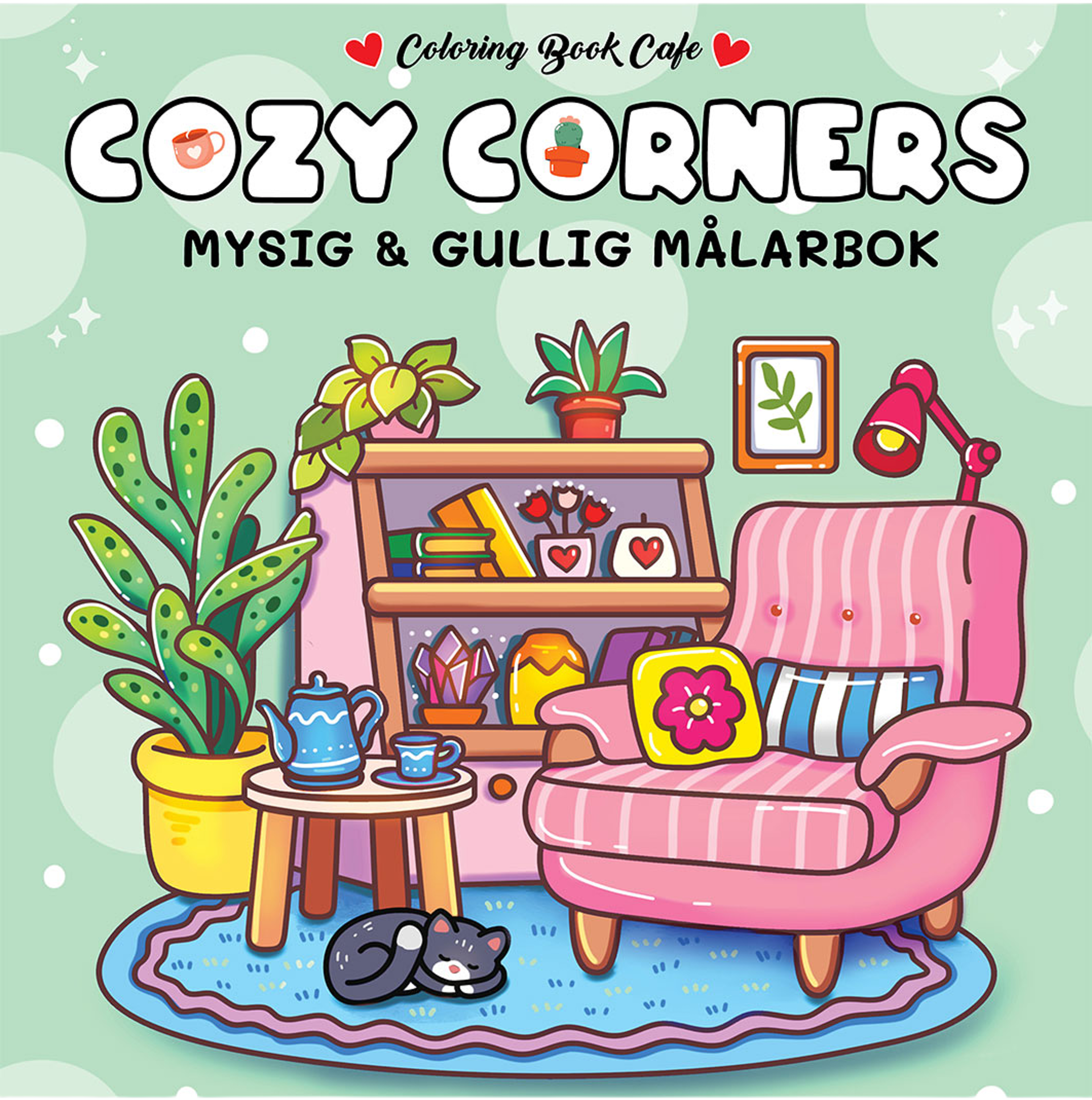 Cozy Corners målarbok